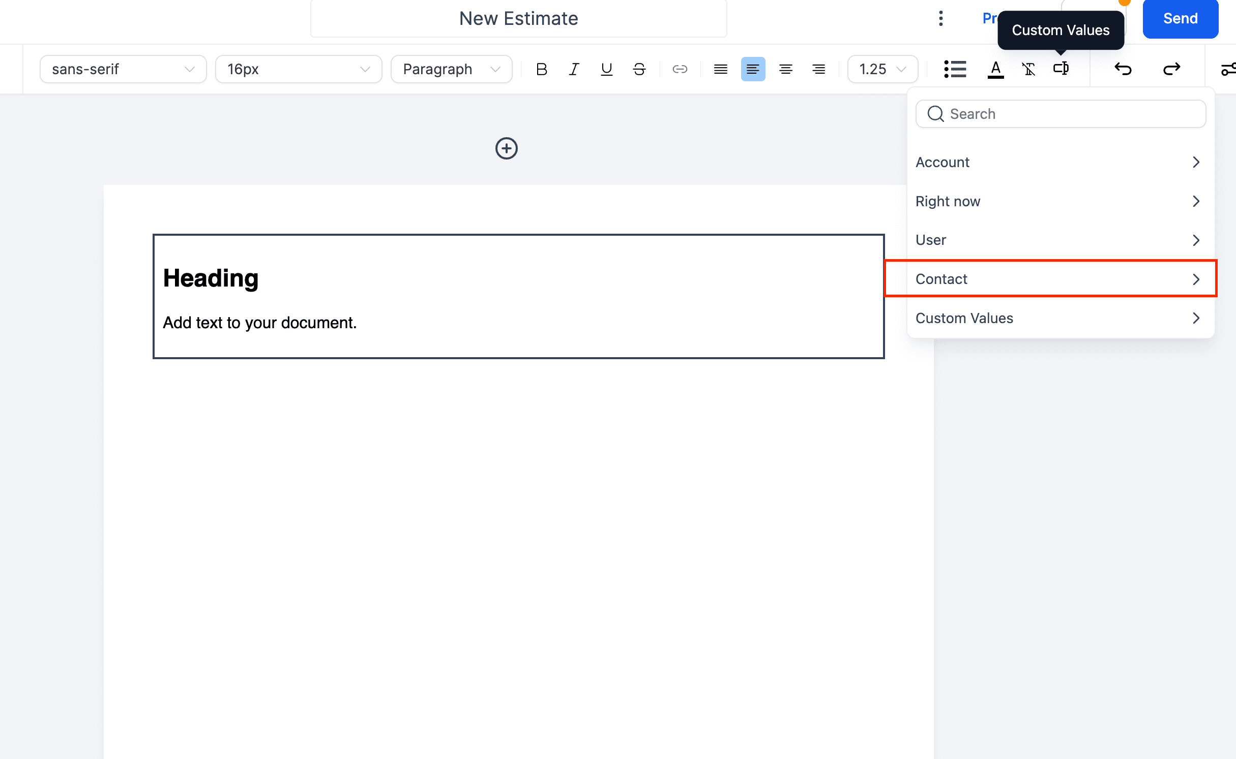 Additional custom fields in action