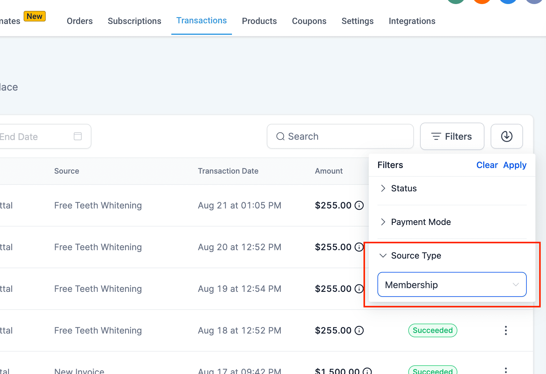 Transaction Tracking