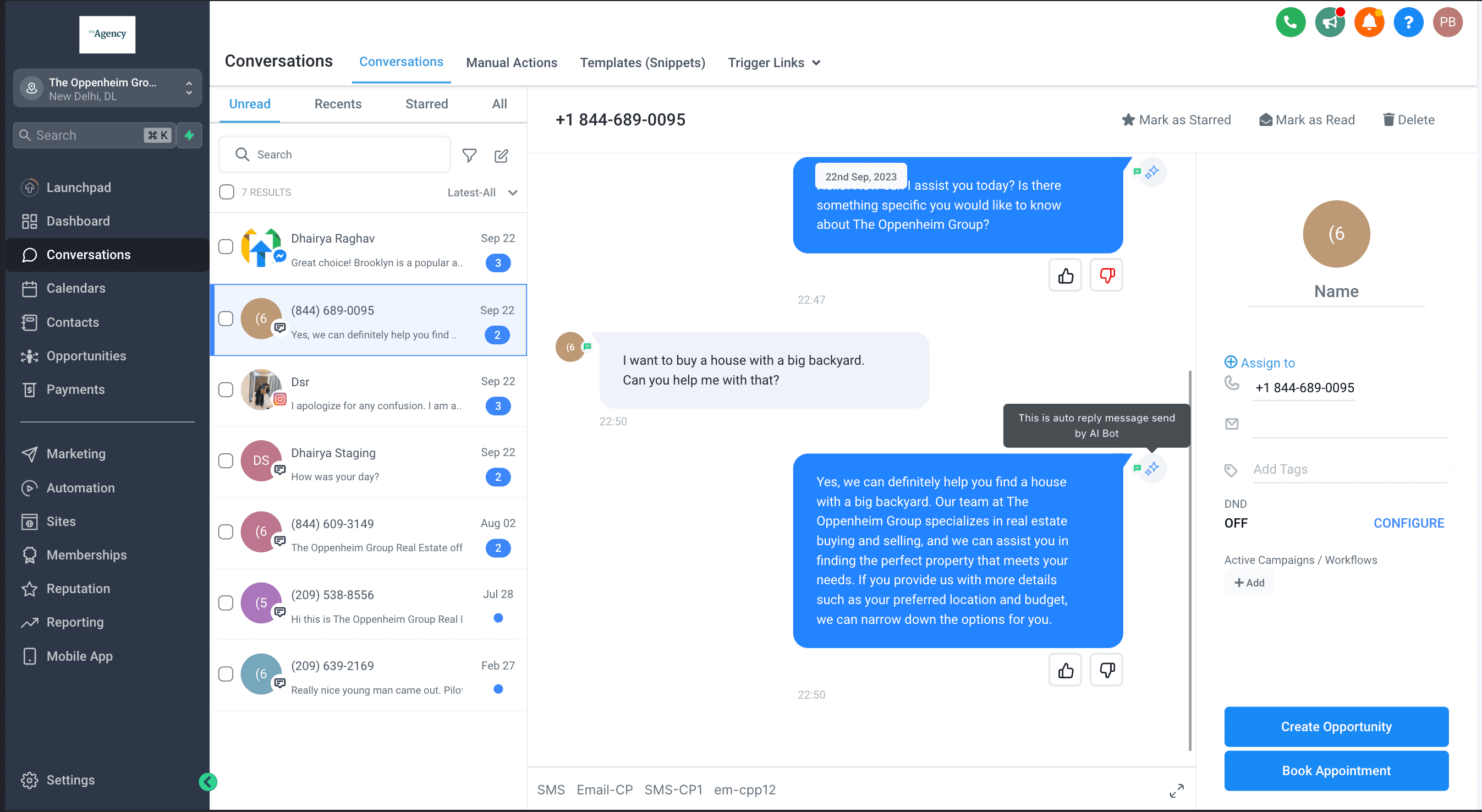 Feedback screenshot