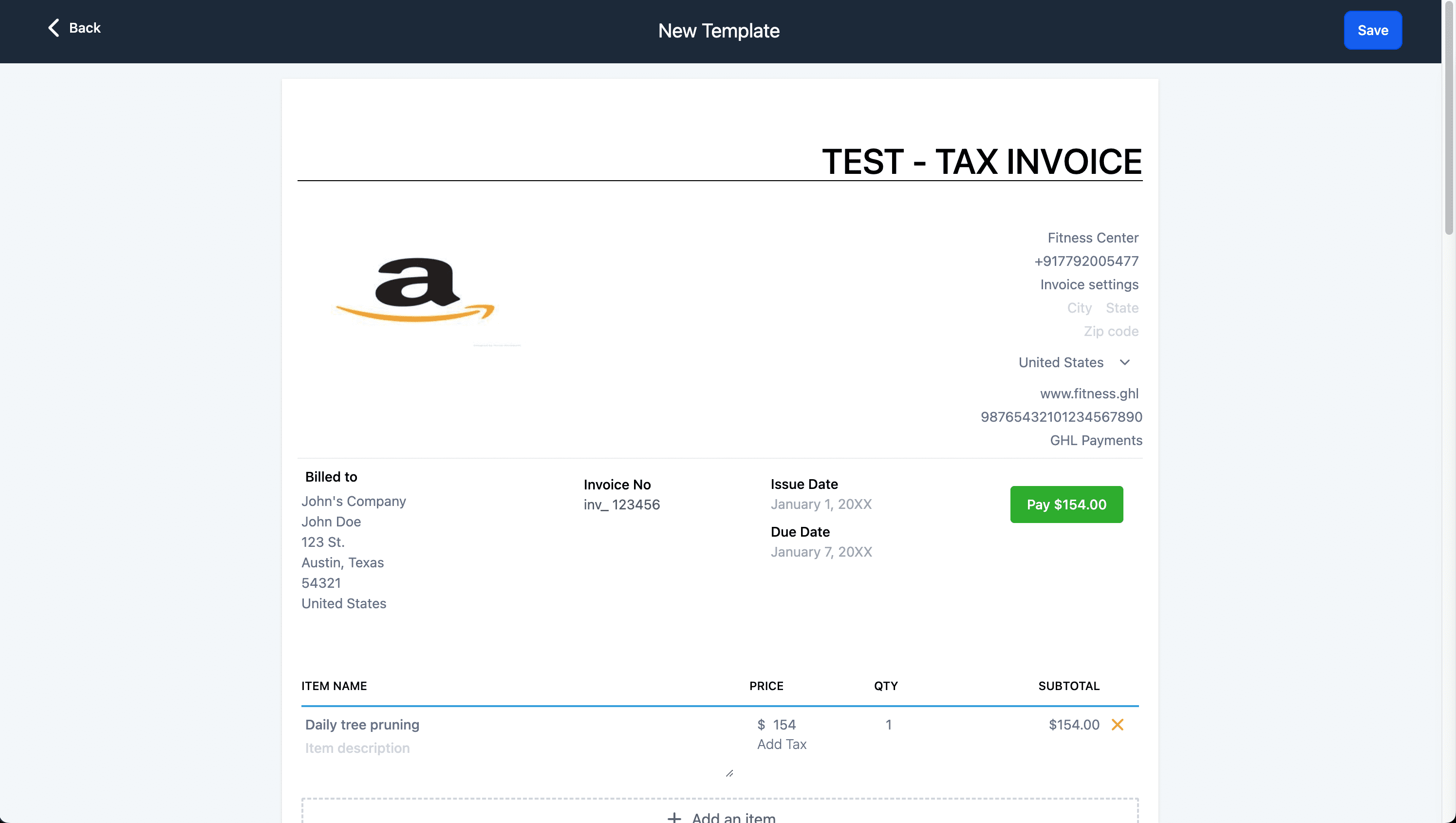 Converted Invoice Template