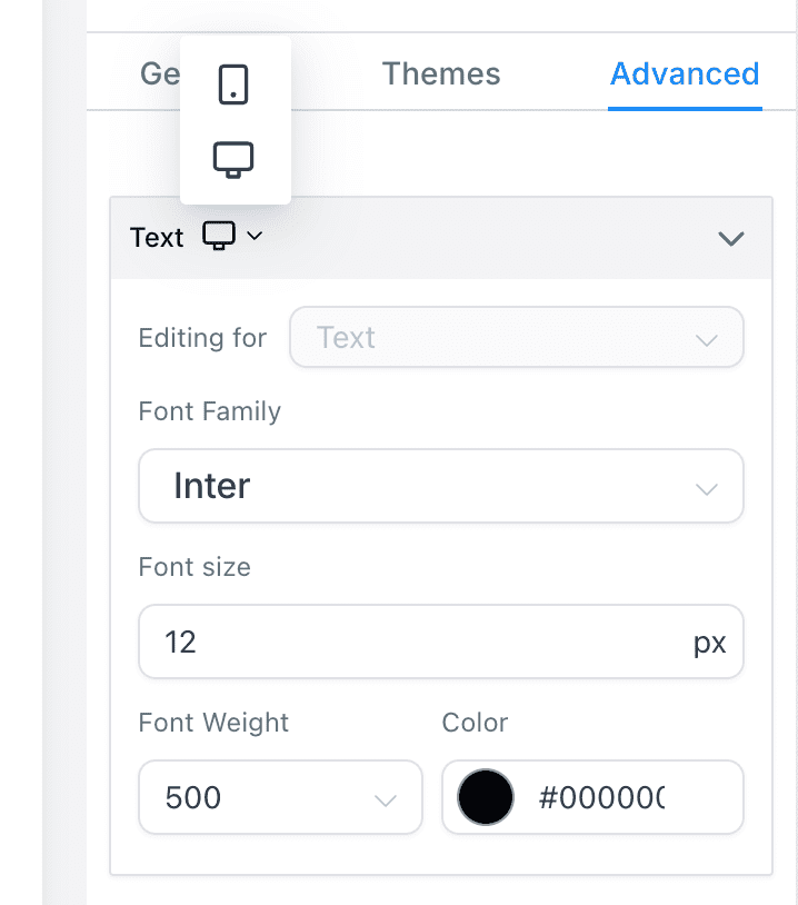 Change Settings