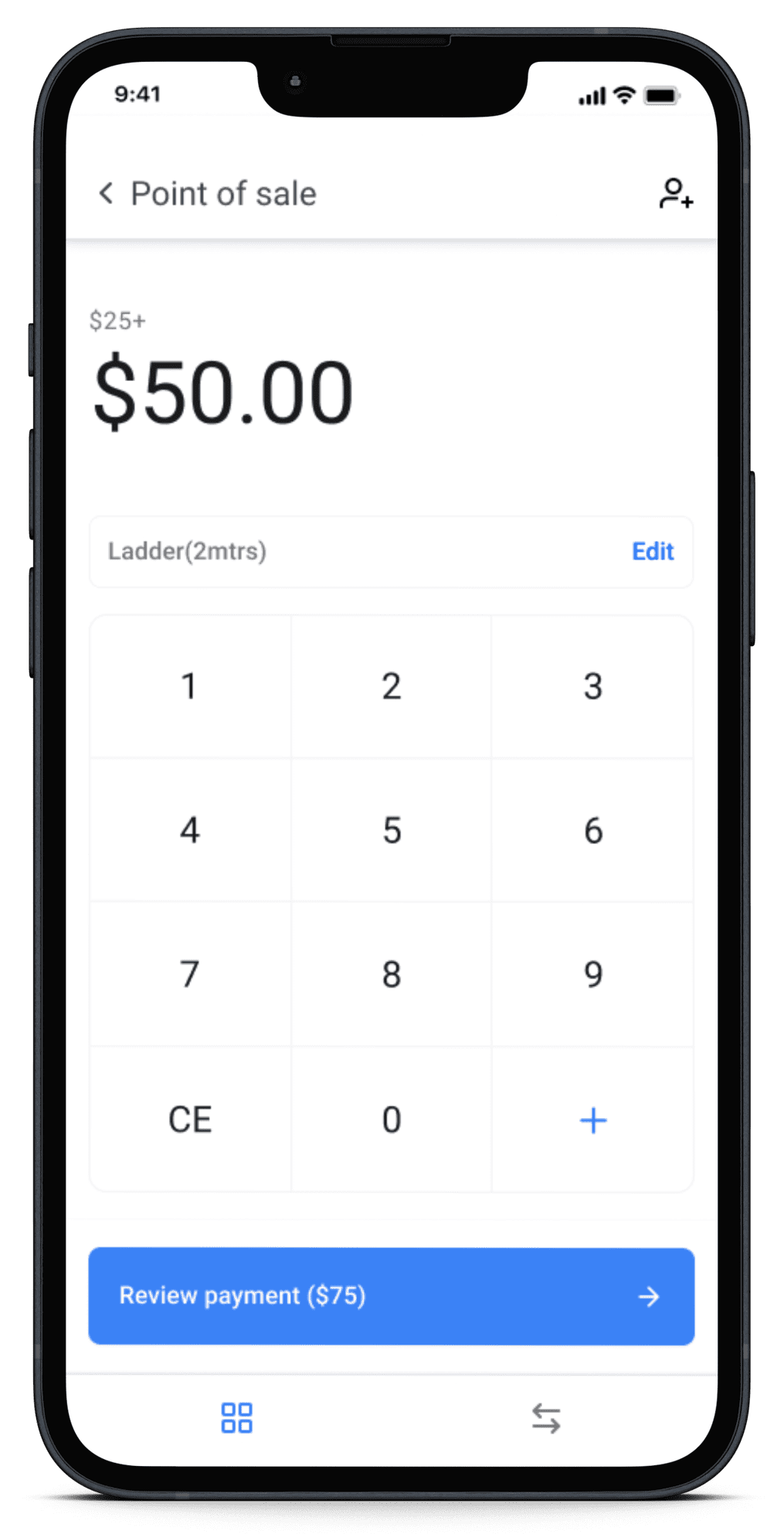 Transaction Screen