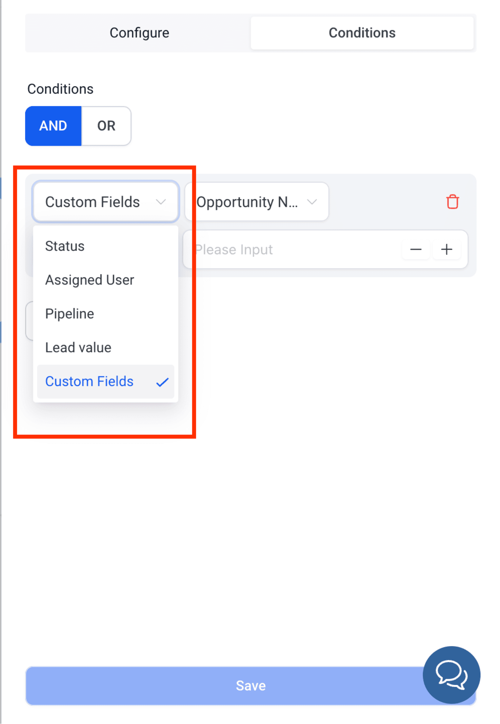 Custom Fields in Opportunities
