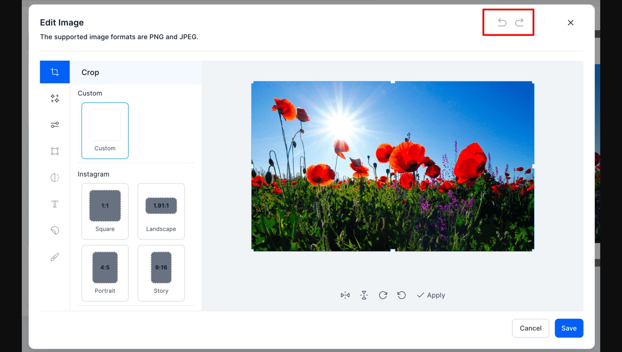 Image Editor Update