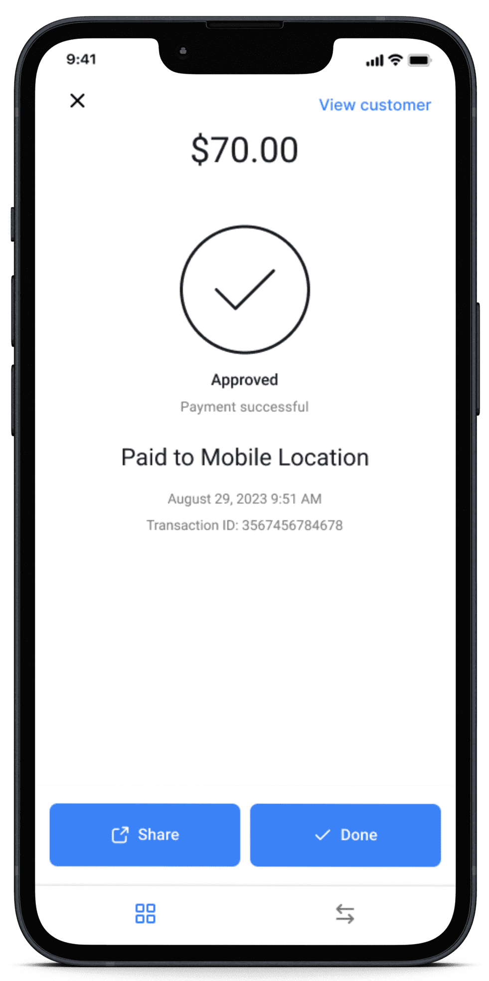 Transaction Details With Contact