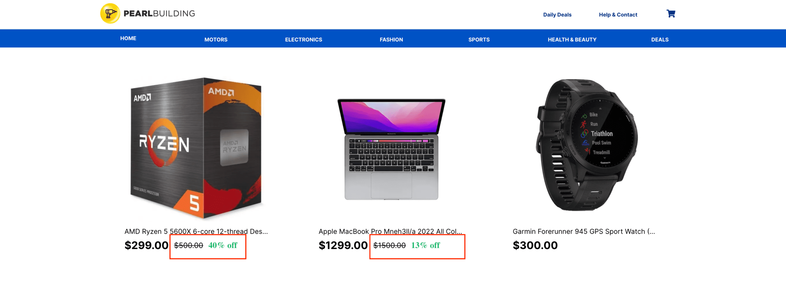 Markdown Prices Customization