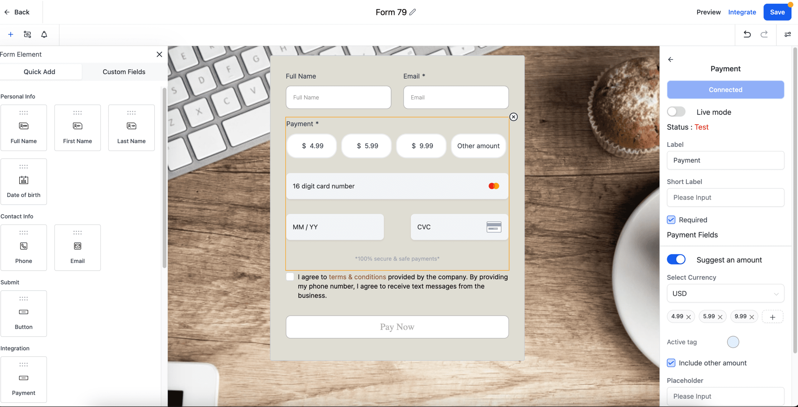 Payment Element Customization Themes