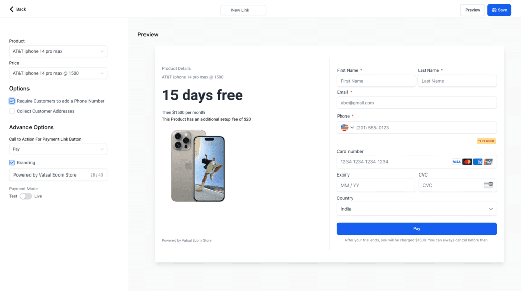 Screenshot of iPhone purchase interface with trial offer