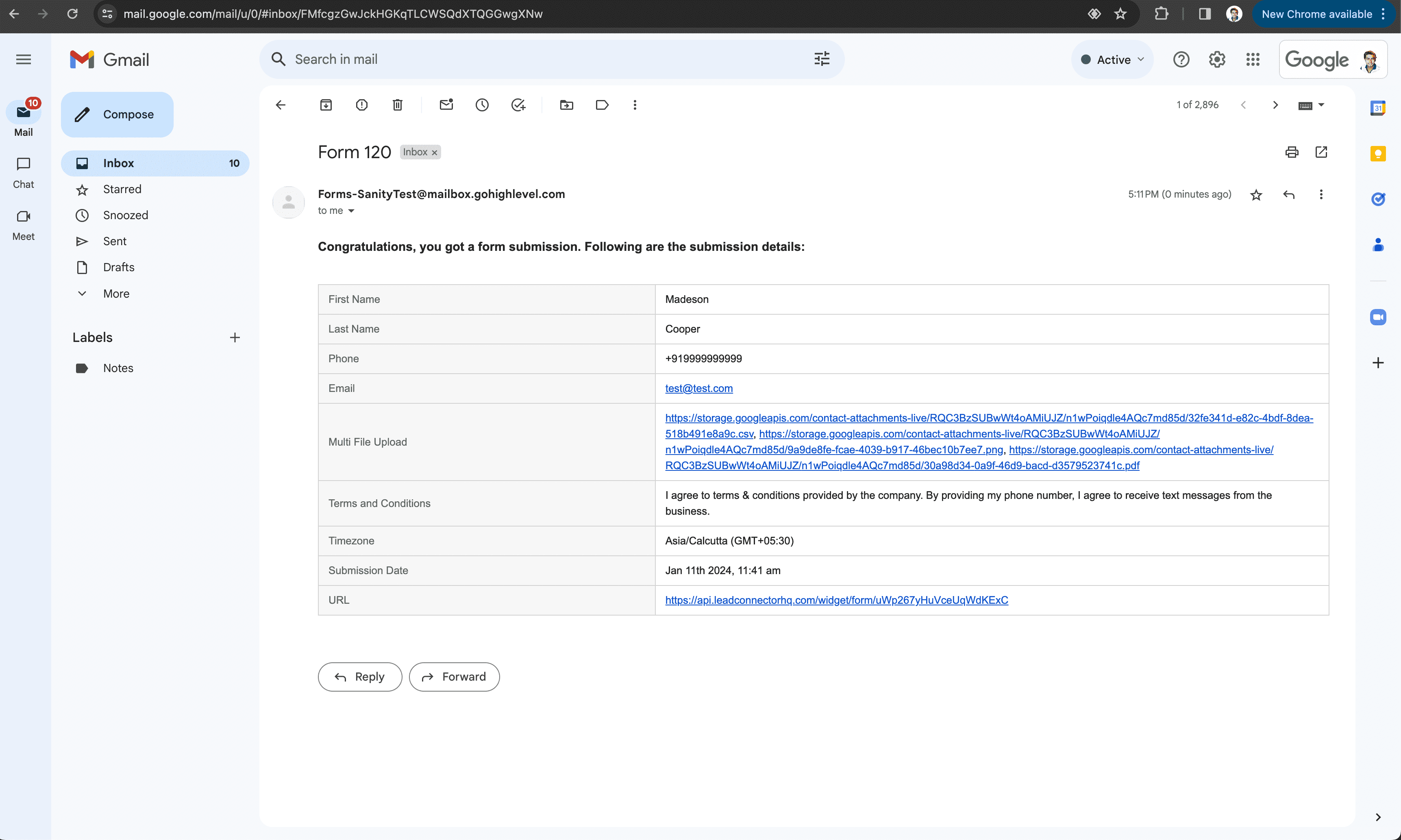 Individual File Links
