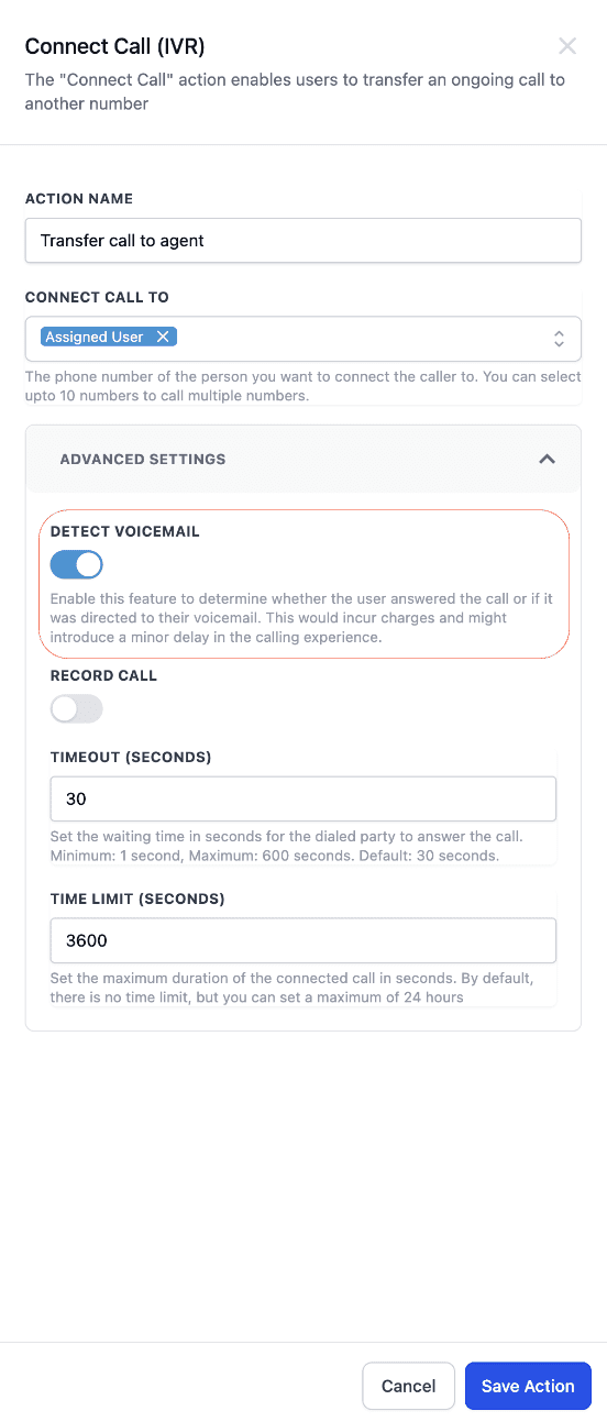 Voicemail Detection - Step 1