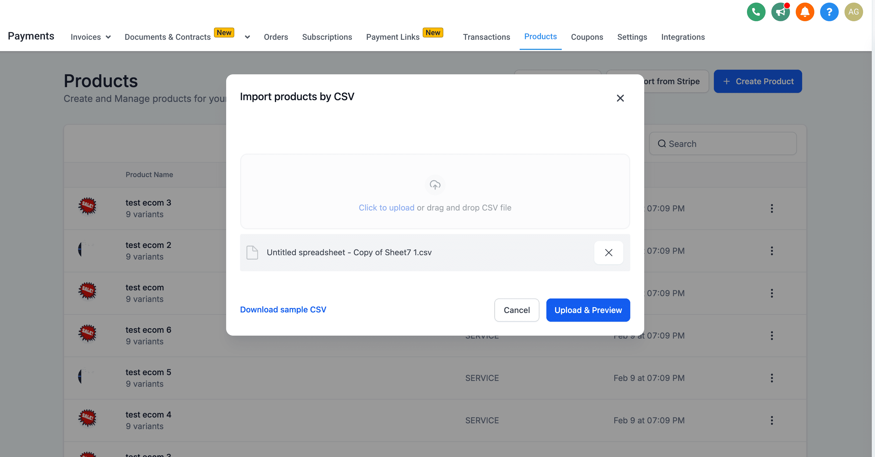 Upload Notification