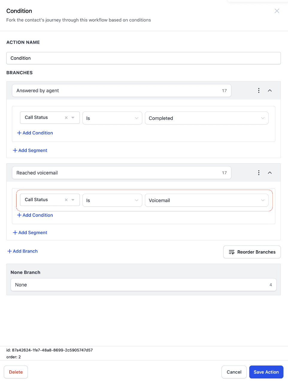 Voicemail Detection - Step 2
