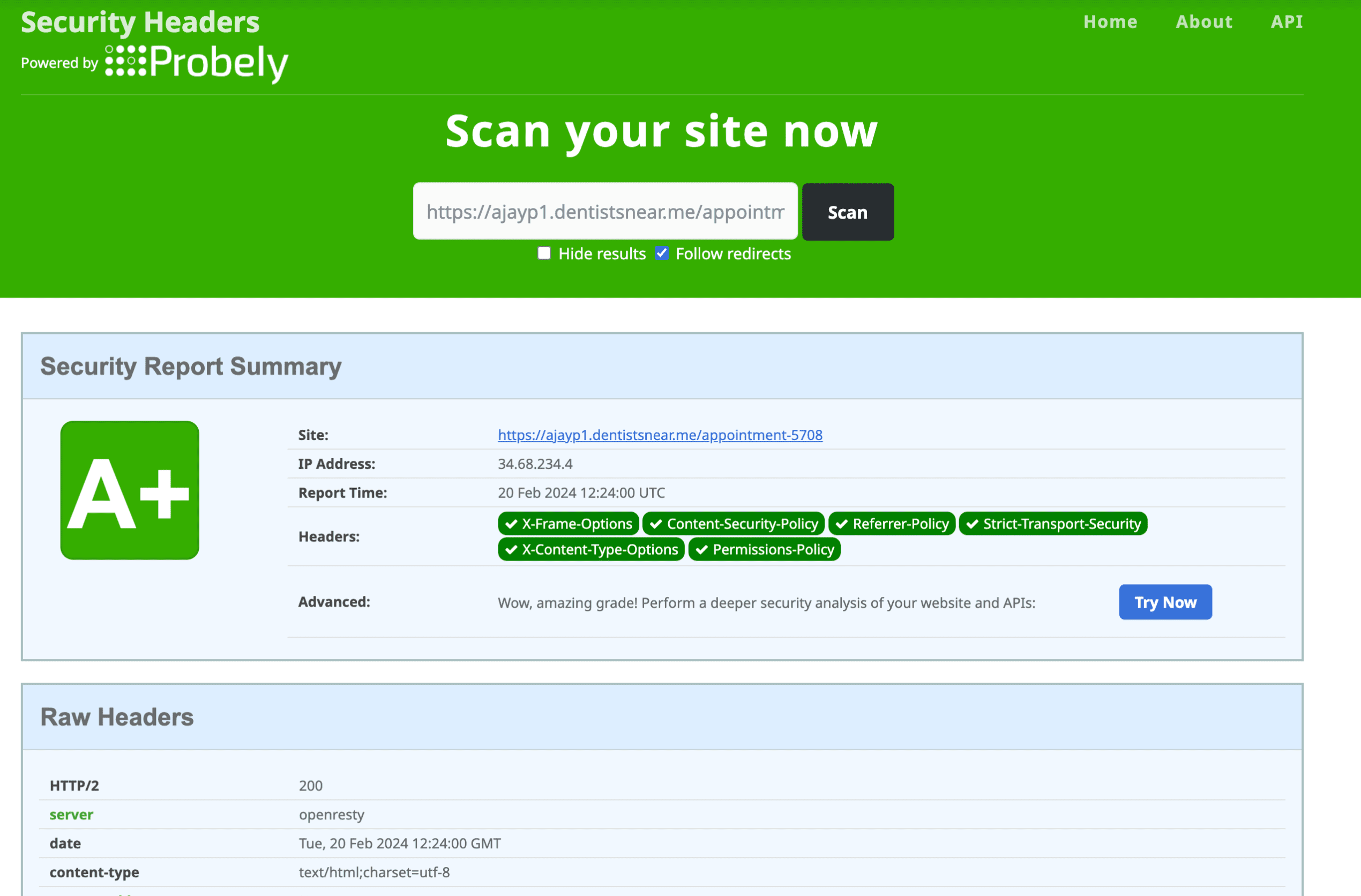 Adding Security Header