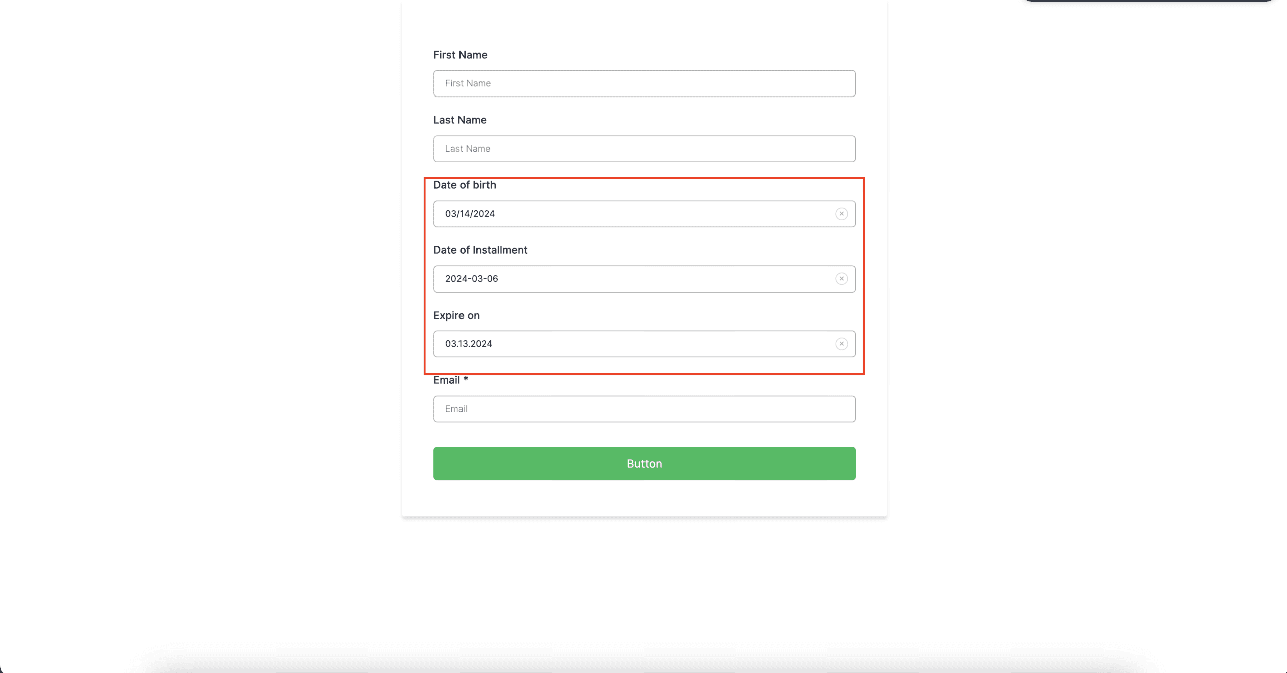 Upgraded Date Picker