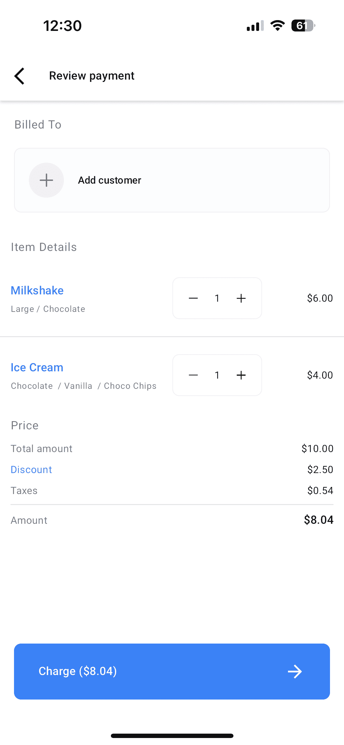 Taxes+Discounts on checkout
