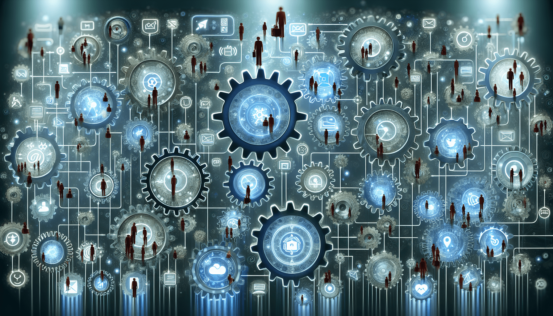 Illustration of a streamlined workflow in B2B marketing automation