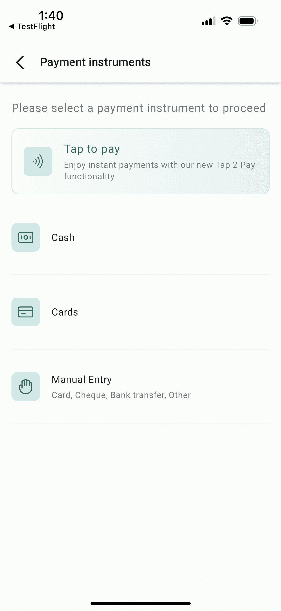 Payment intruments