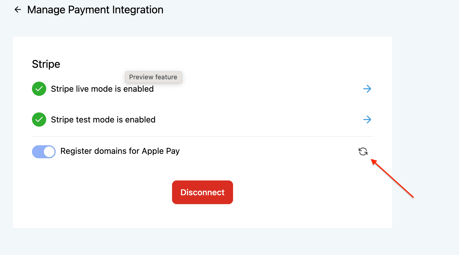 stripe integration