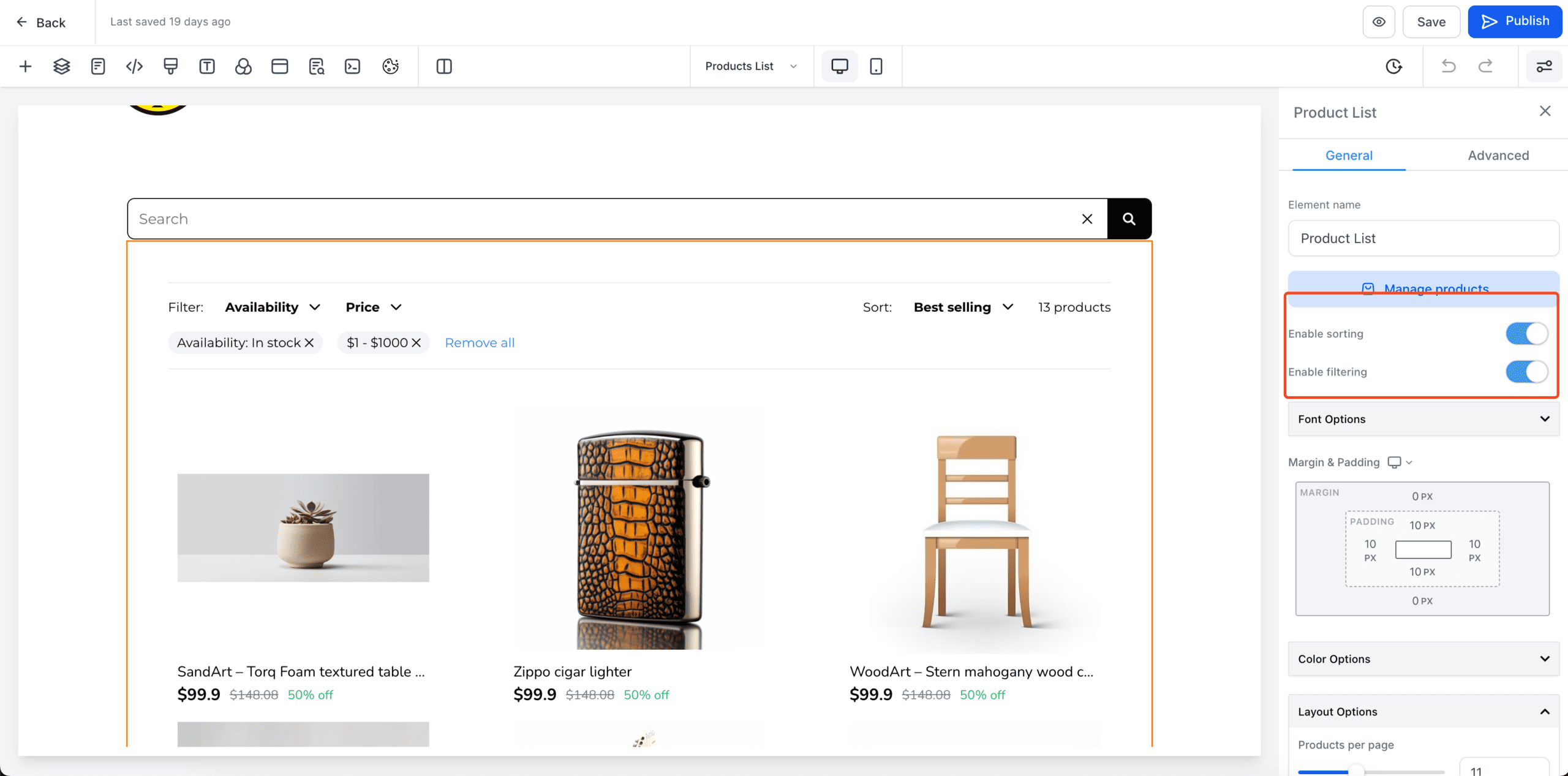 Adding Sort & Filter to your store