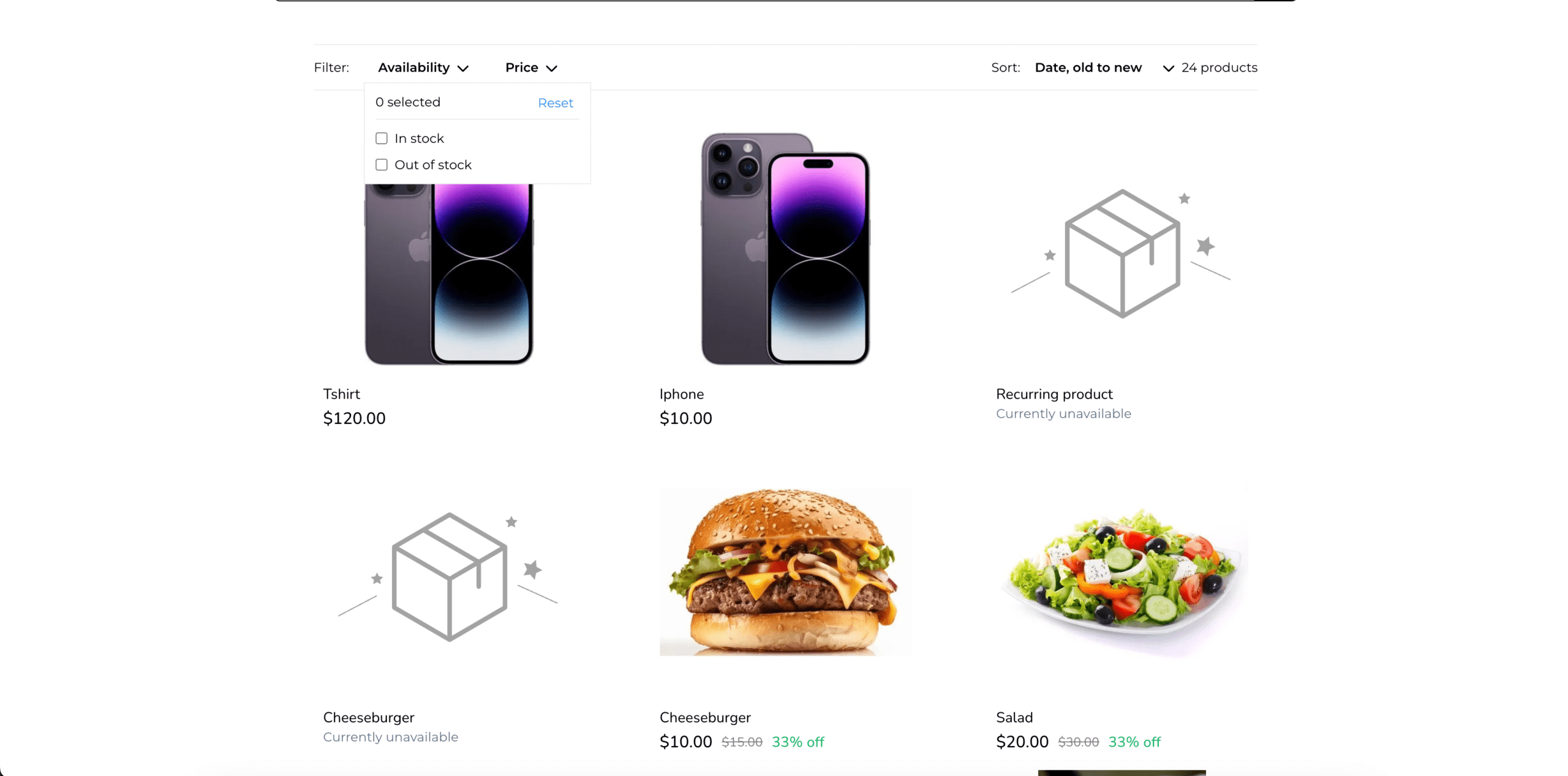 Filter Option Preview in Product List Page