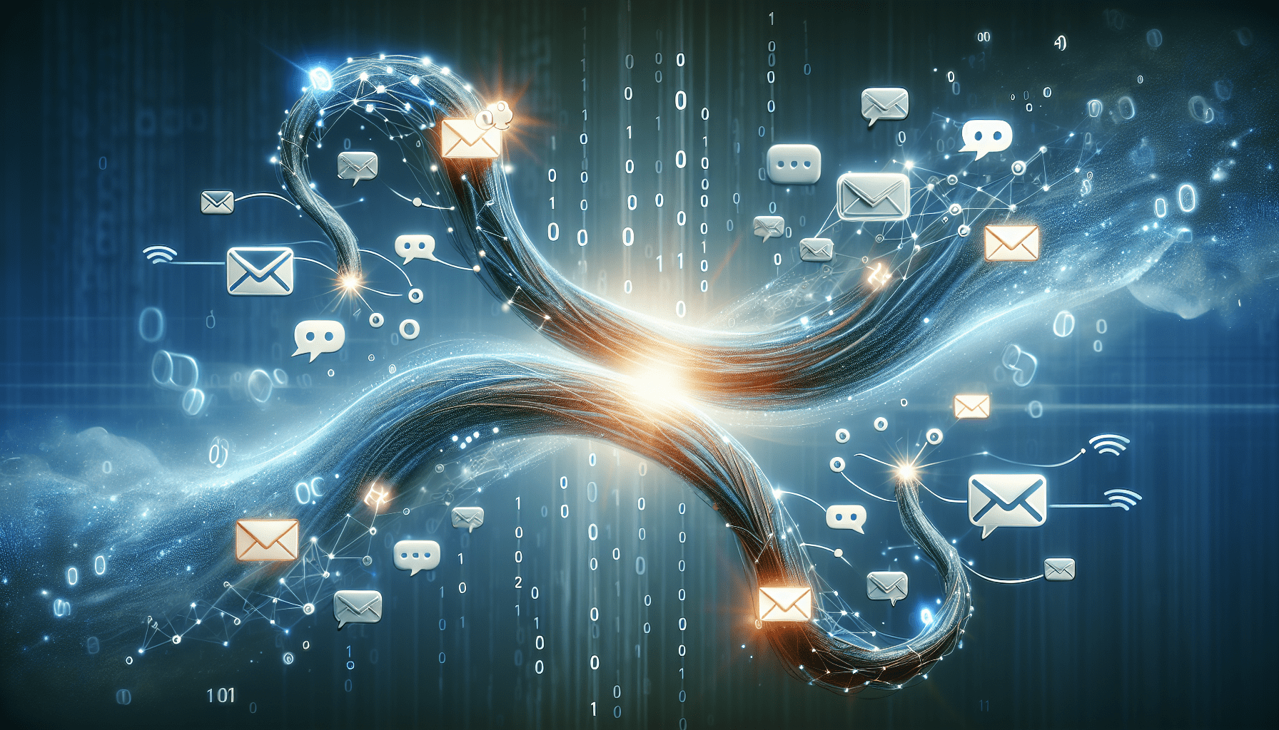 Illustration of email and SMS marketing integration