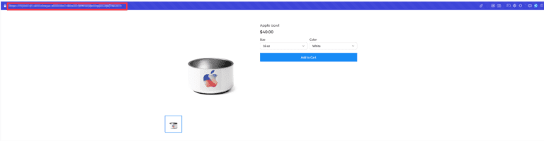 Stainless steel bowl with Apple logo, price displayed