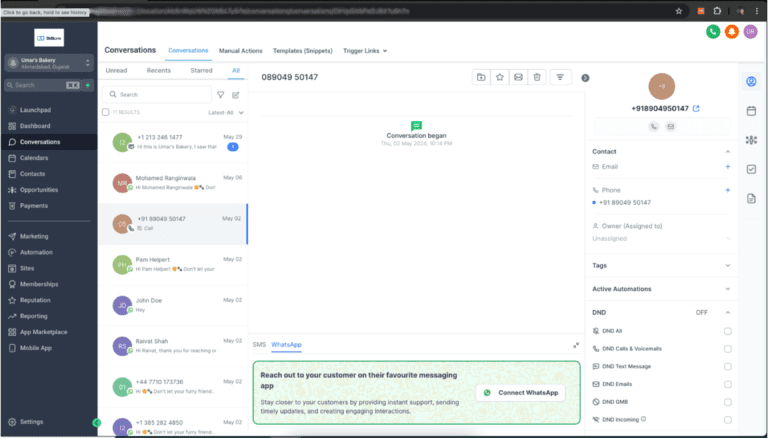 Screenshot of a customer service chat interface.