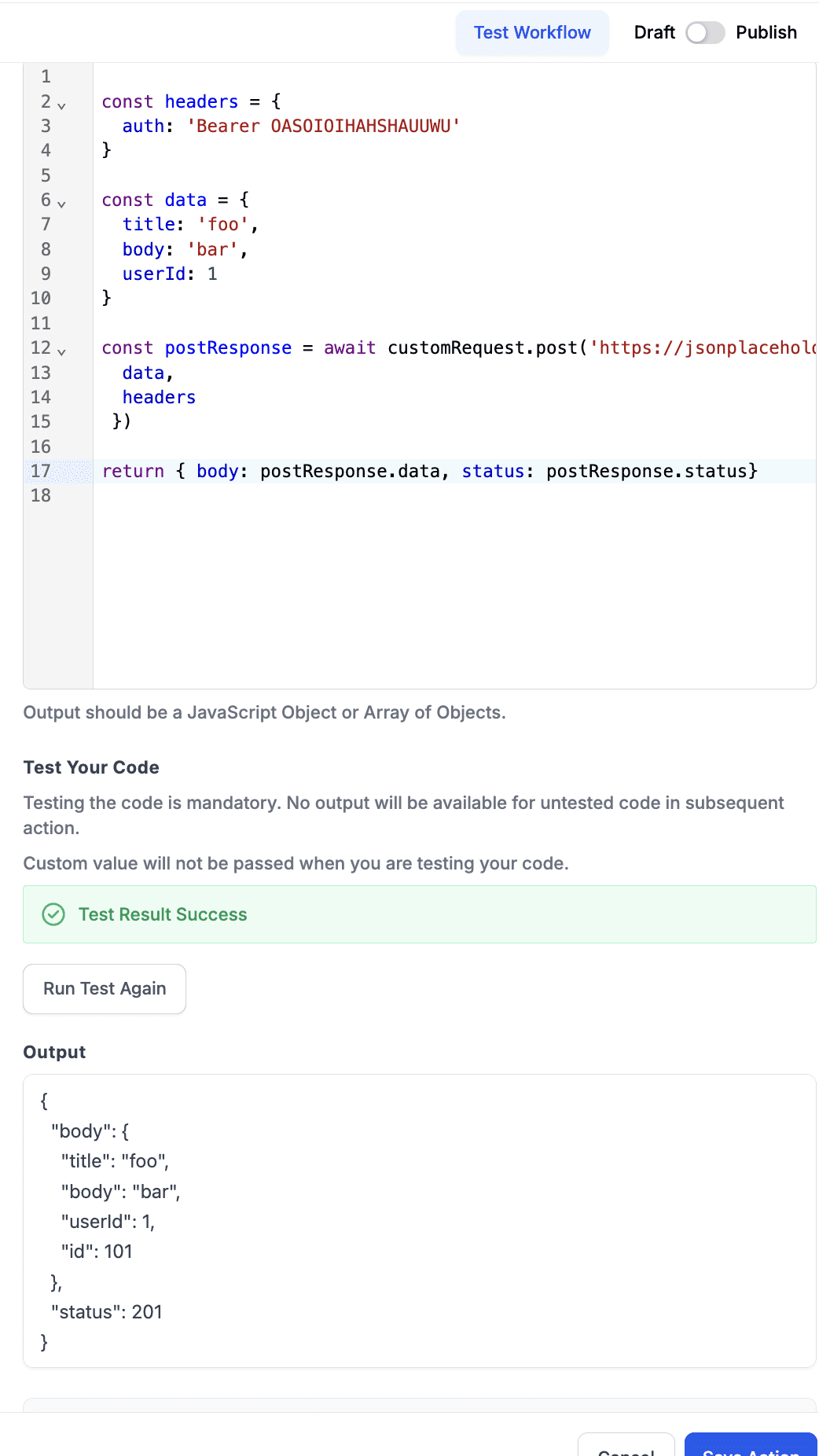 Integrated HTTP Request