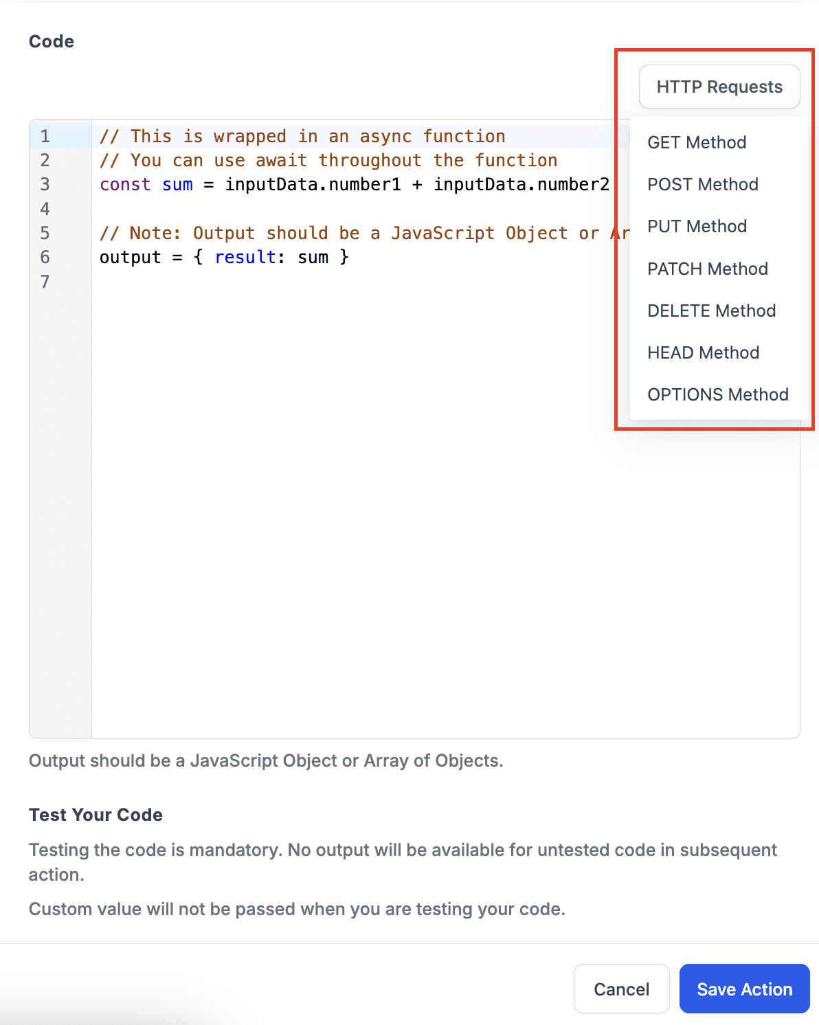 Code Editor Request