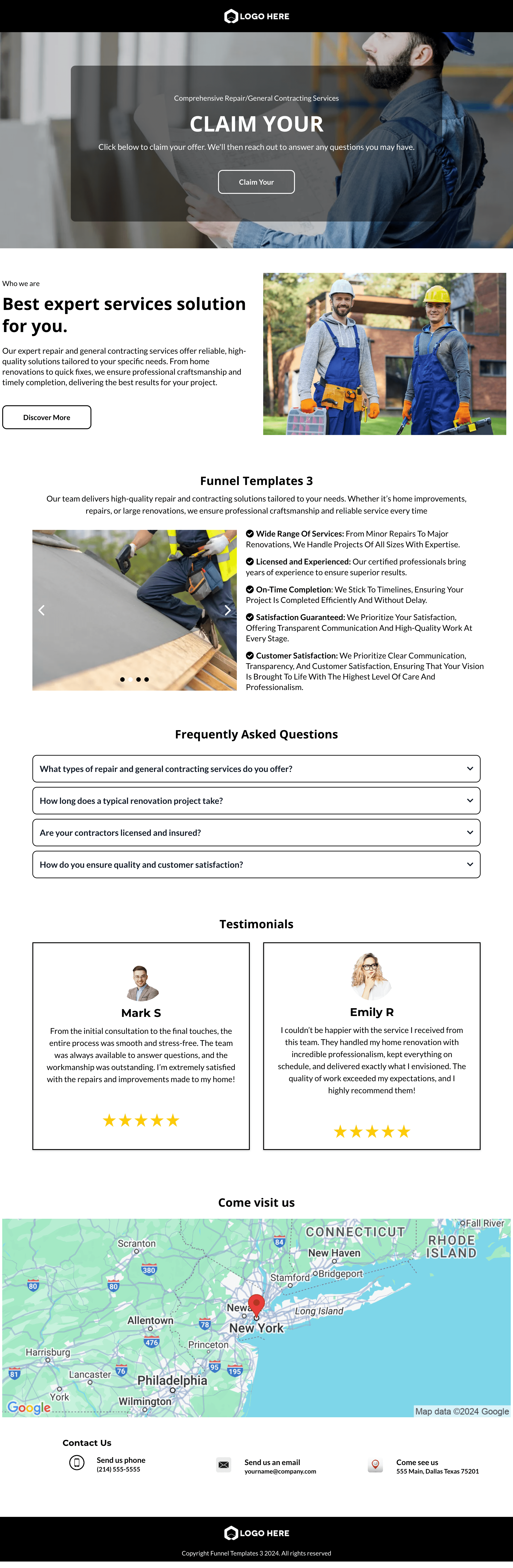 Structural Repair & Contracting - Funnel