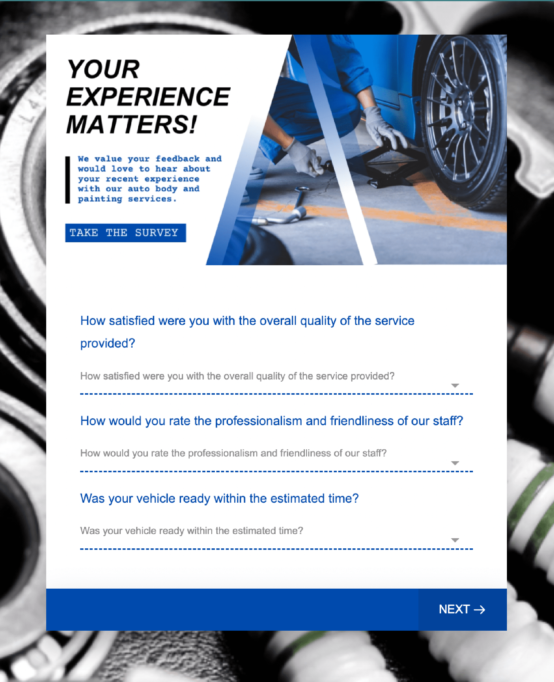 Auto Body and Painting Customer Satisfaction