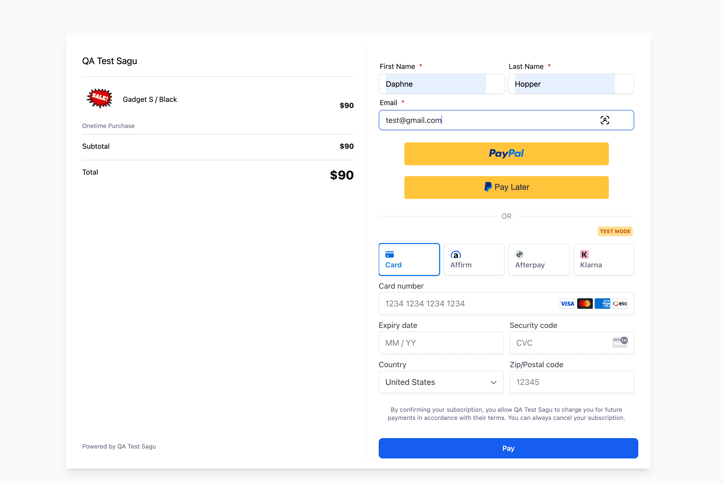 Seamless Payment Experience