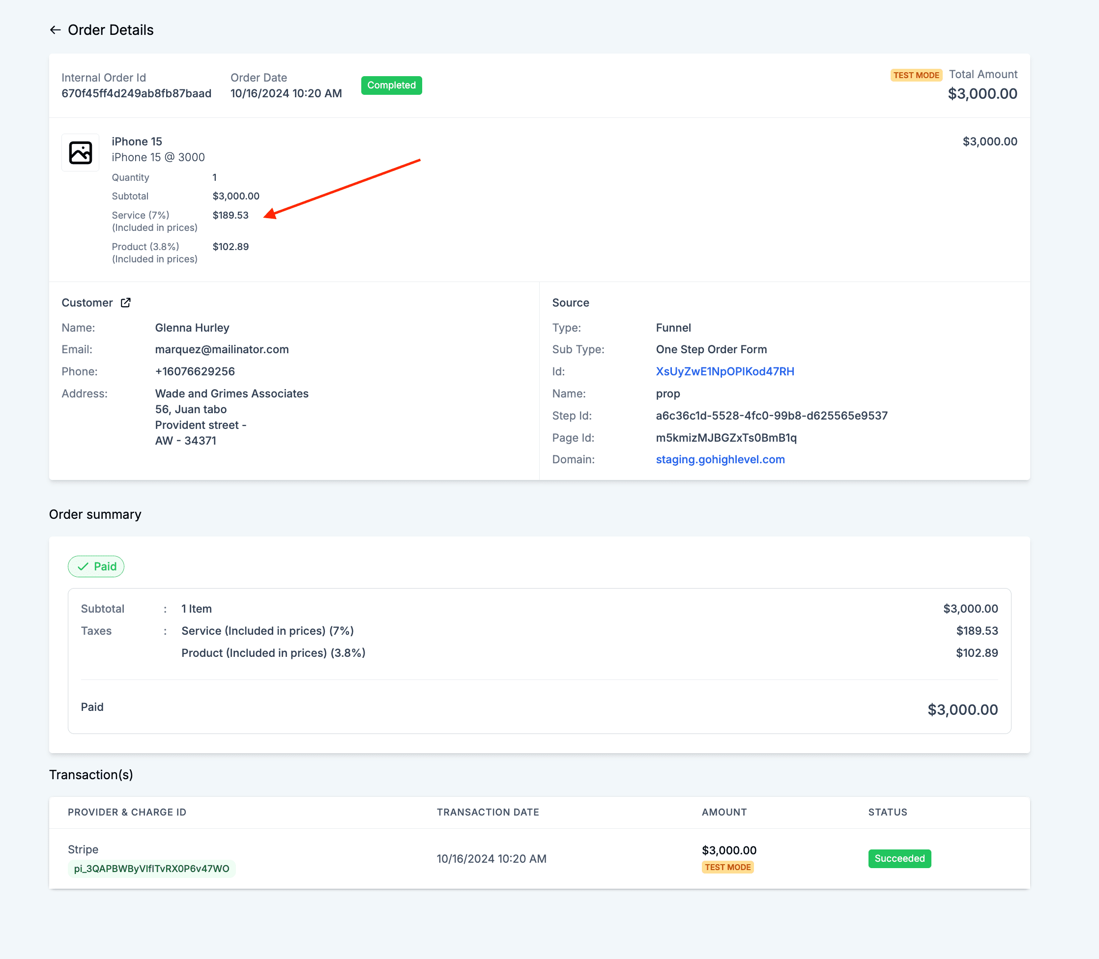 Tax Option Visibility