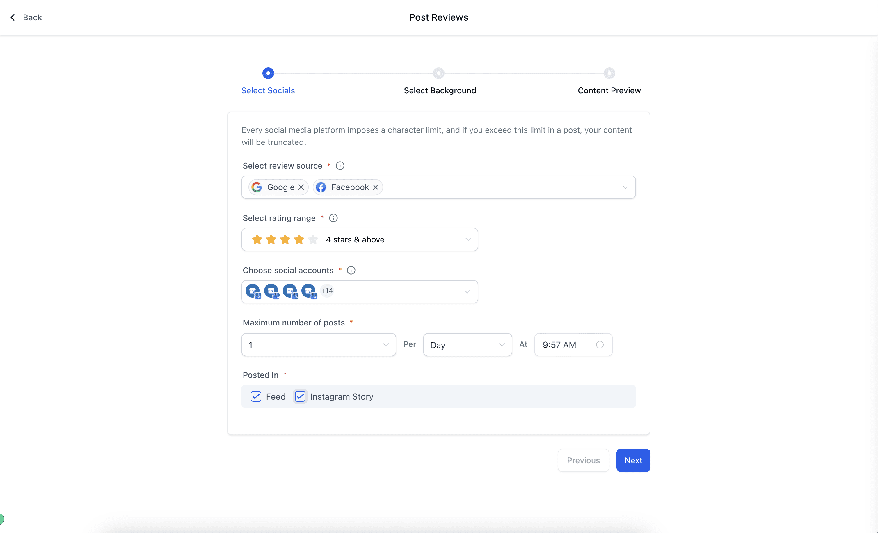 Platform Selection Process
