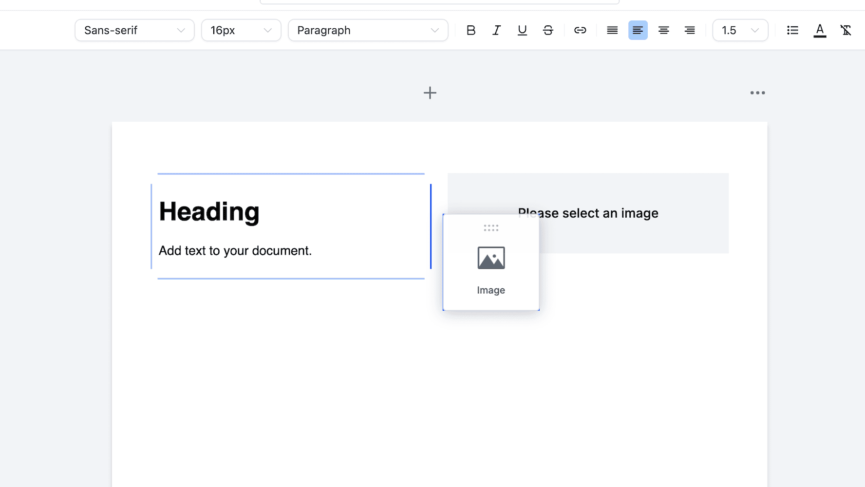 Document Split Column Example