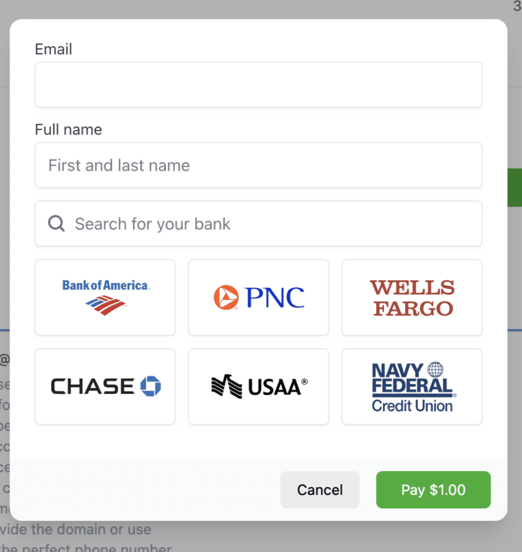 User Experience Screenshot