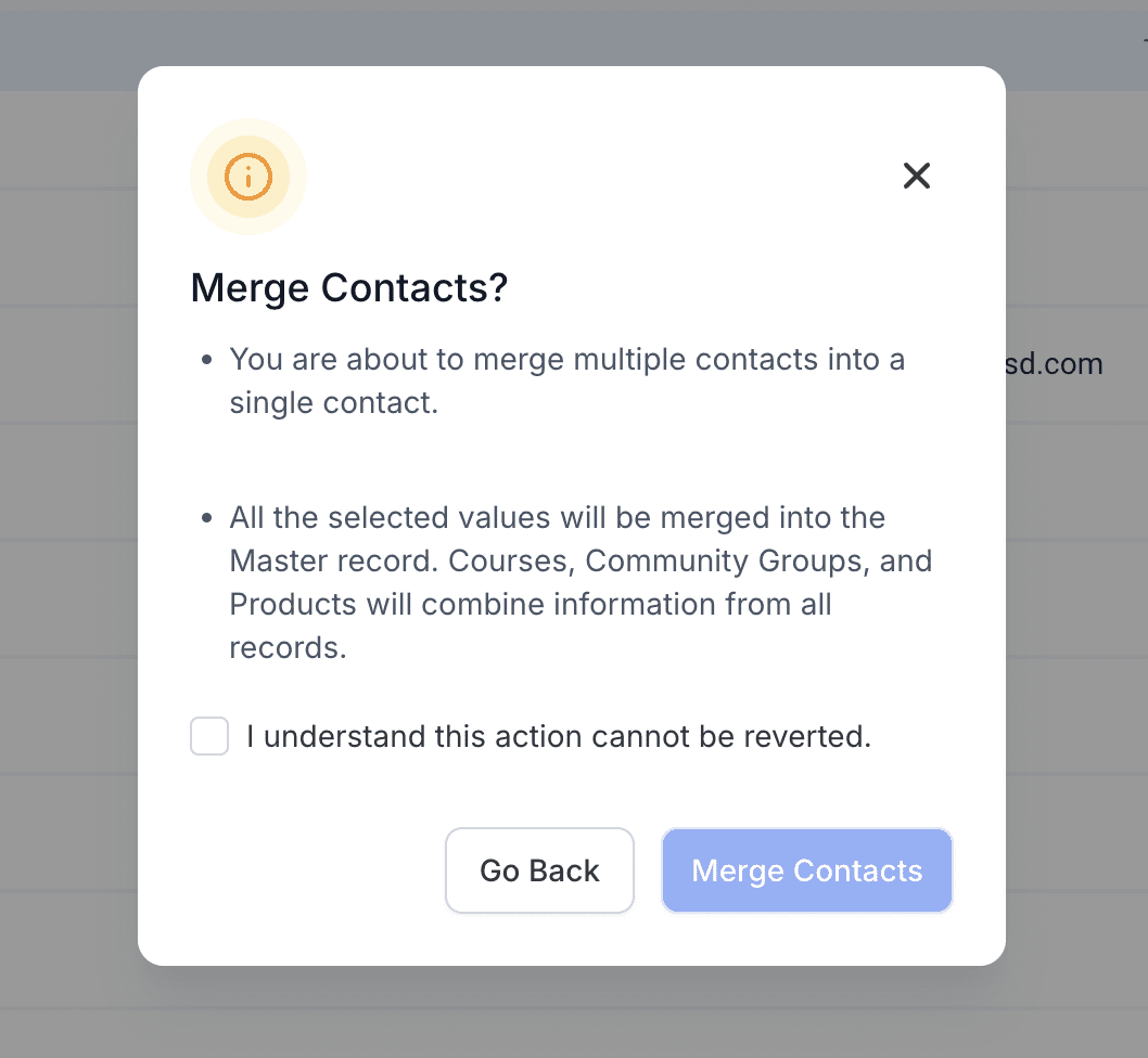 Confirm Merge