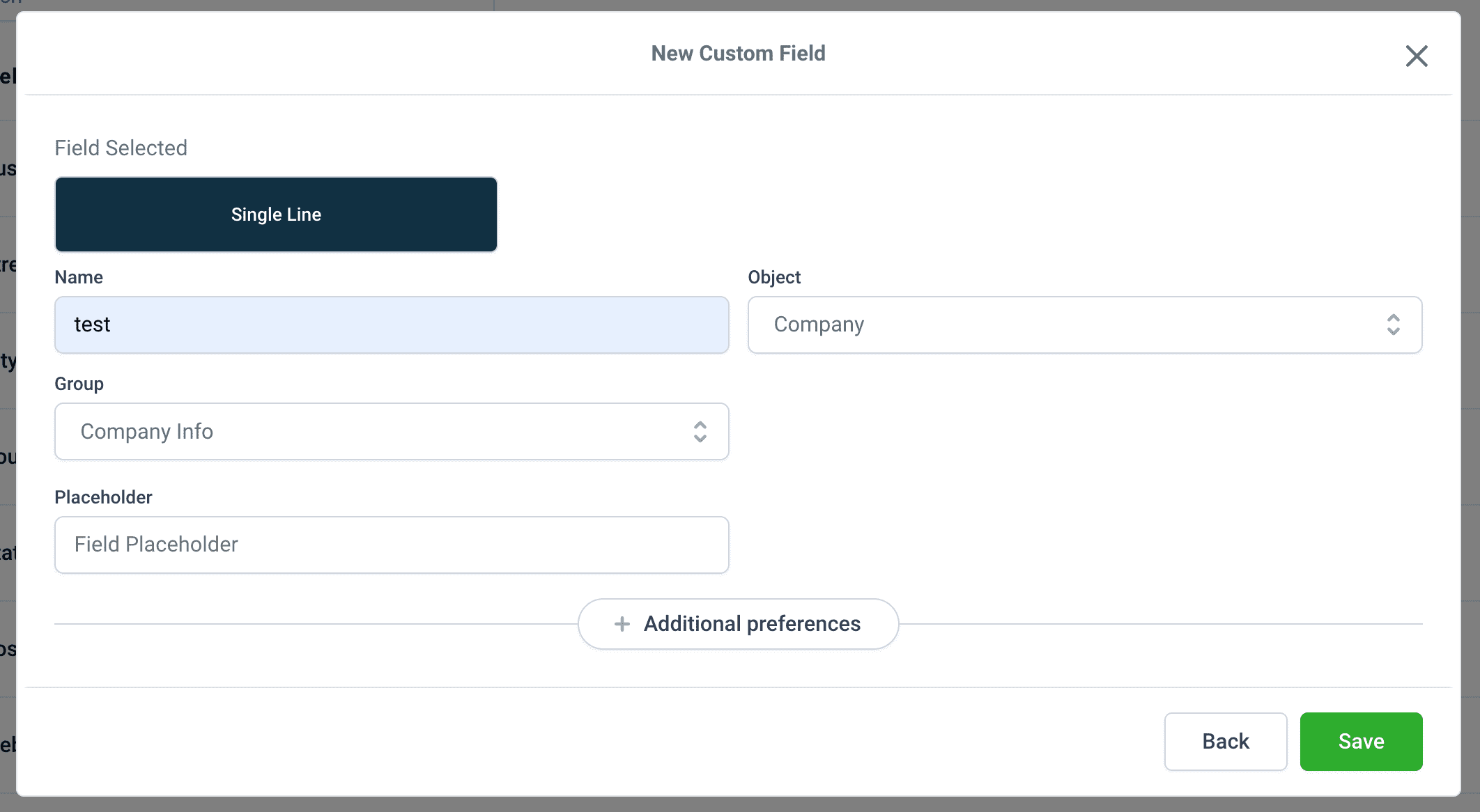 Add Custom Field