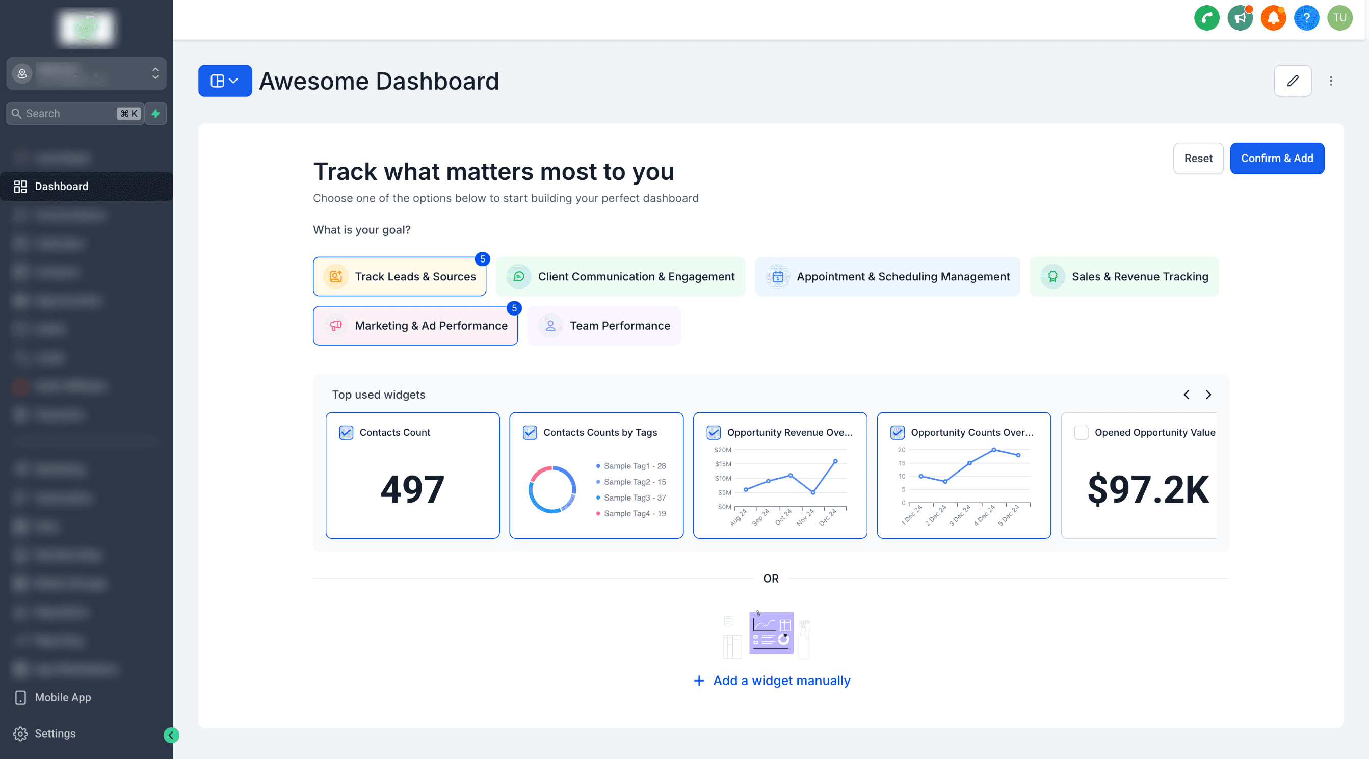 Preview Dashboard