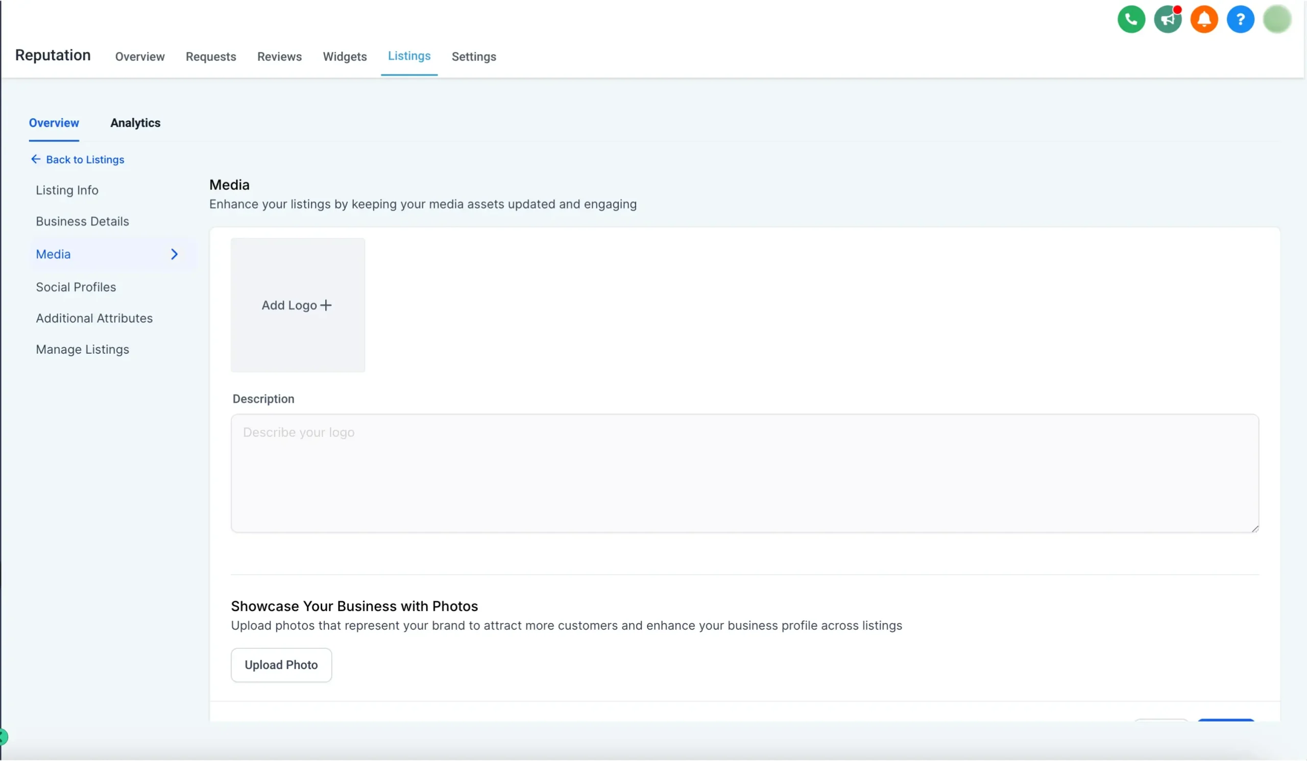 Upload Interface