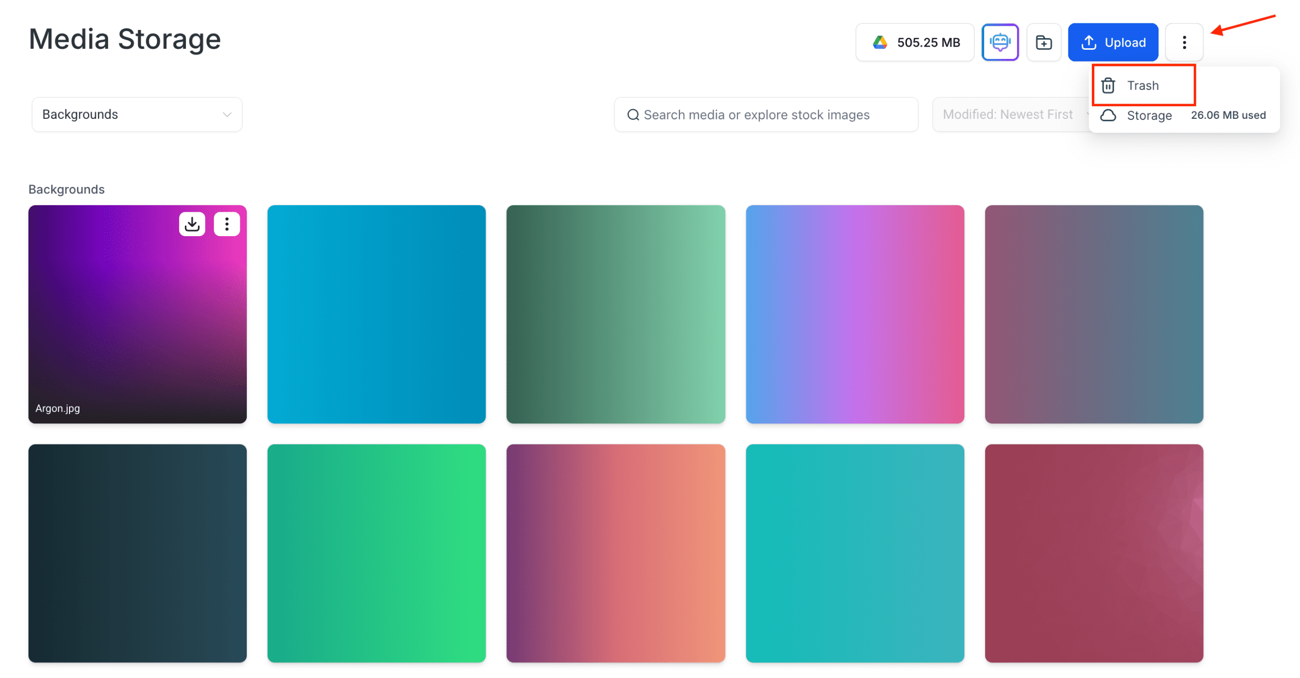 Review and Restore Your Media Files