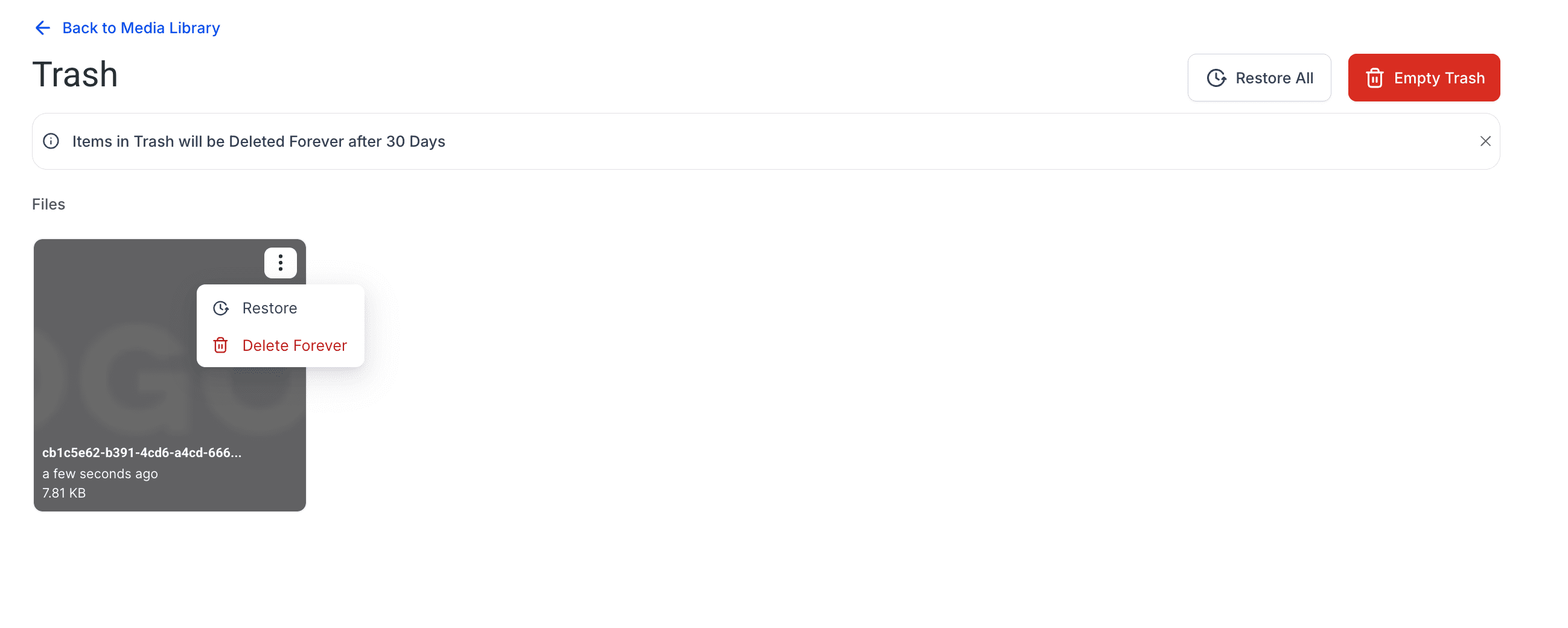 Efficient File Management With Trash