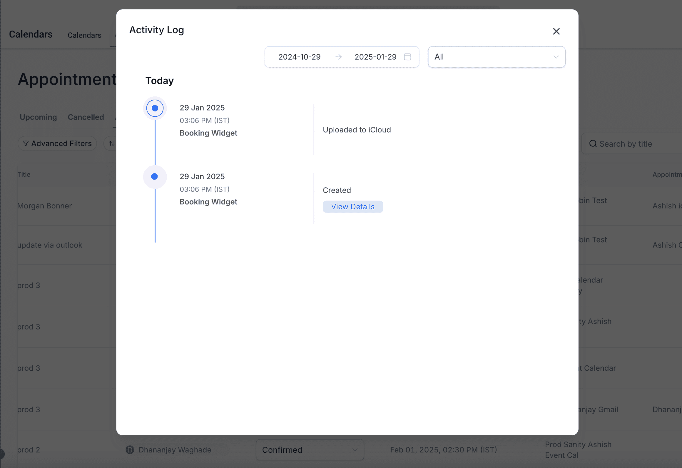 iCloud Upload Logs