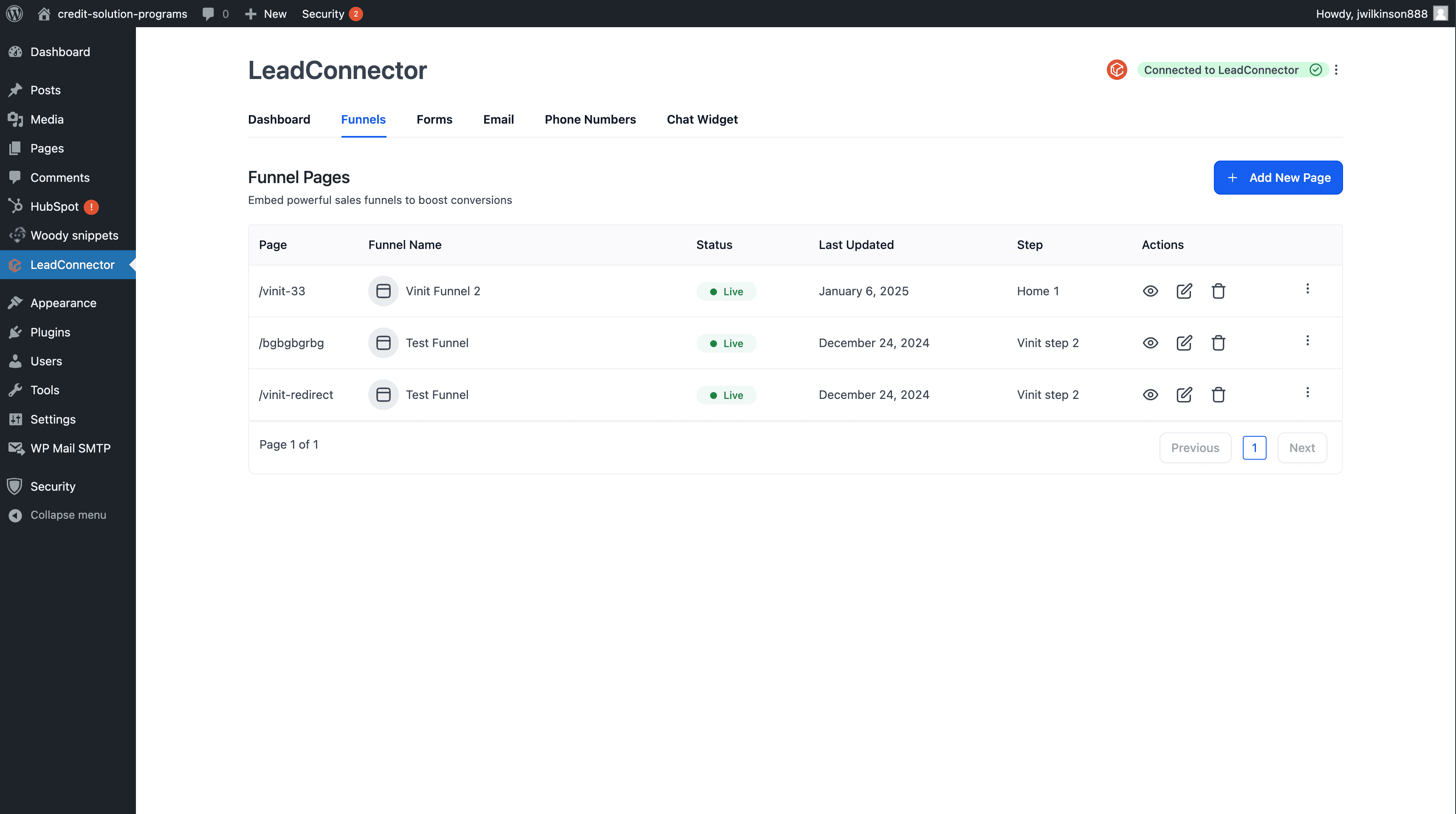 Embed Setup Screenshot