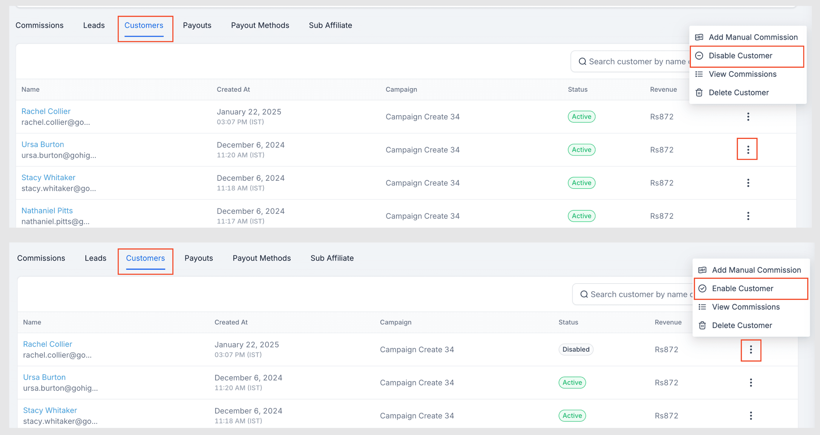 Affiliate Manager Example