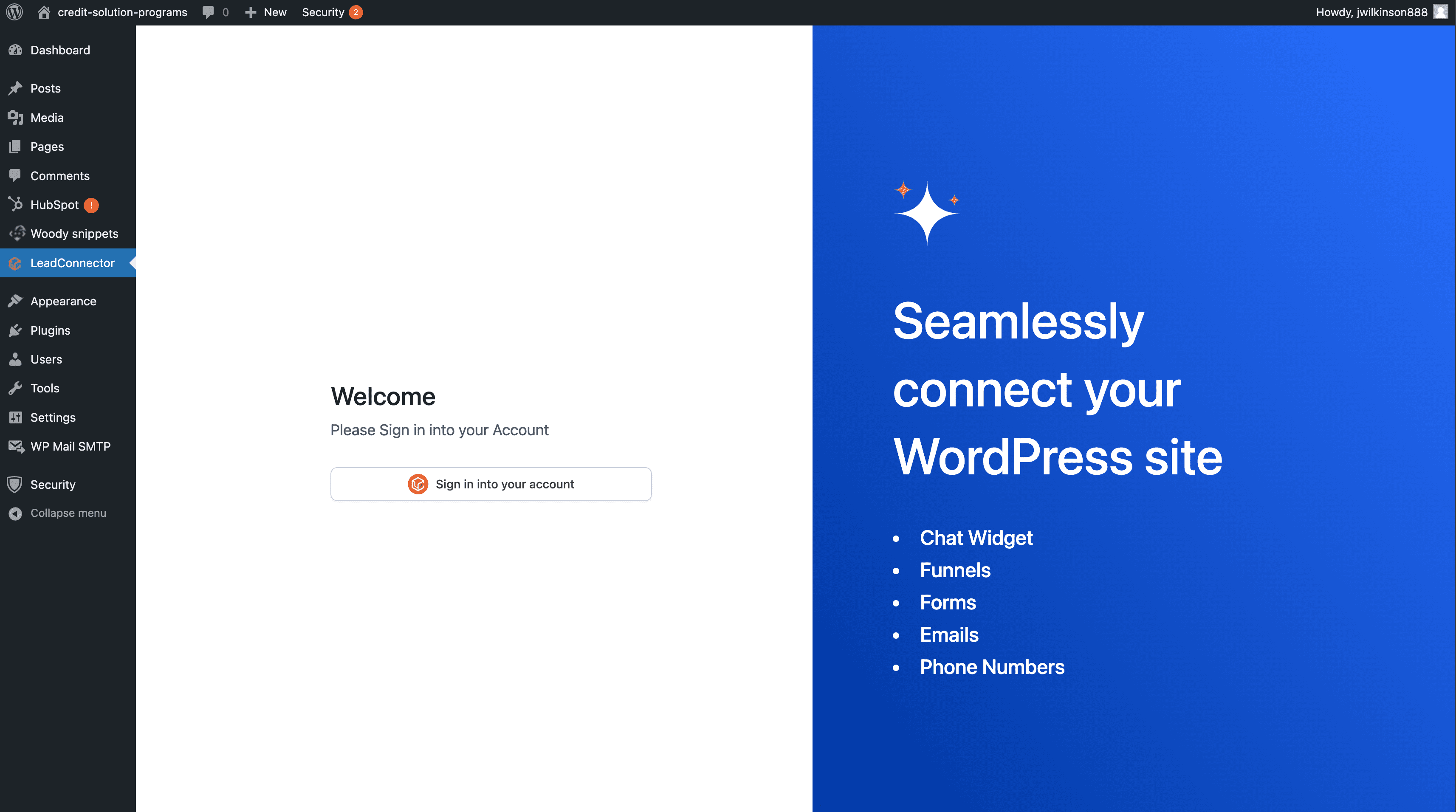 Plugin Installation Screenshot