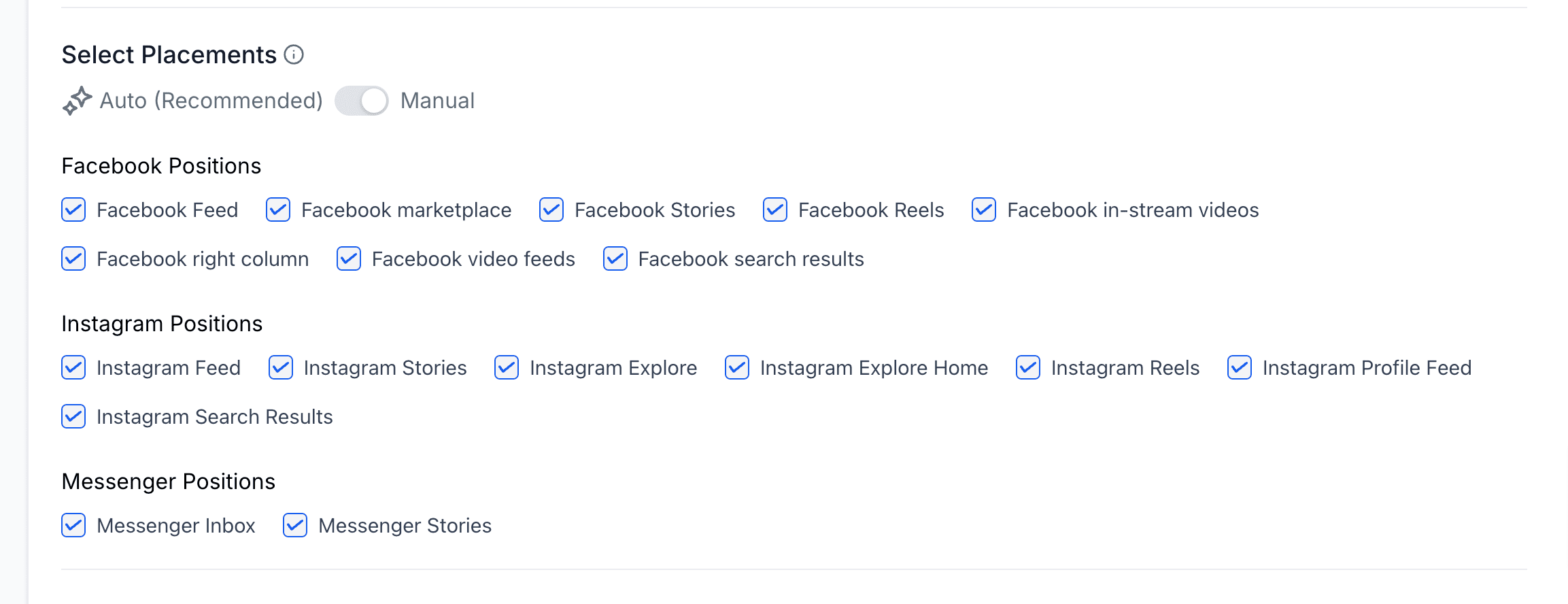 Instagram Placements Manual
