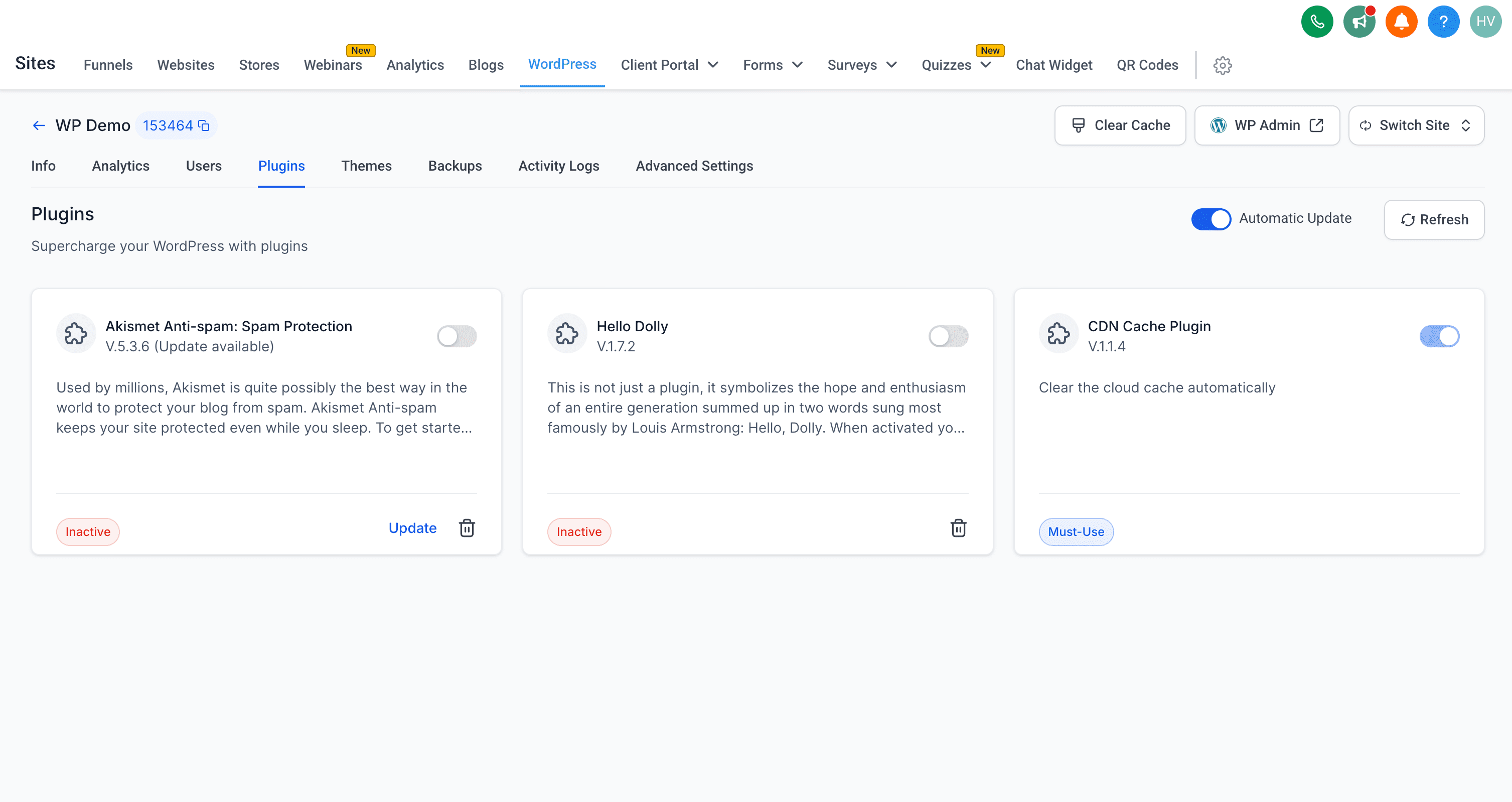 Plugin Updates