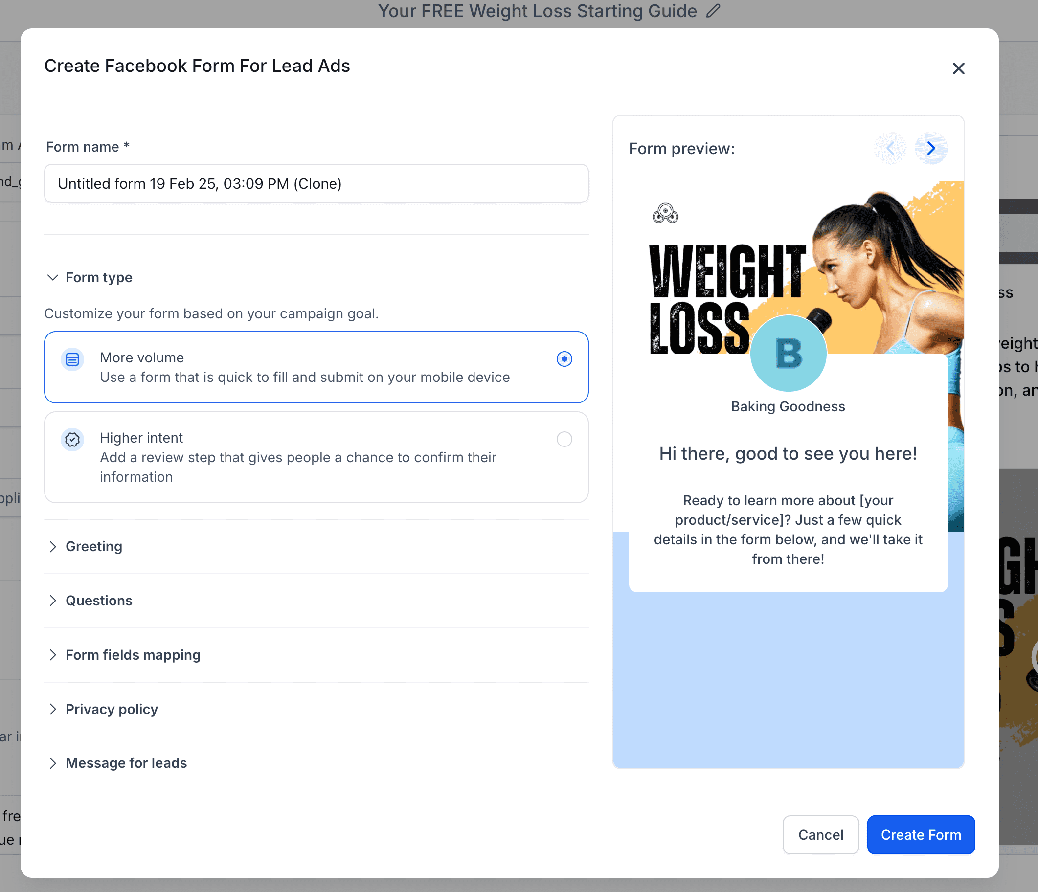 Duplicate Form Button