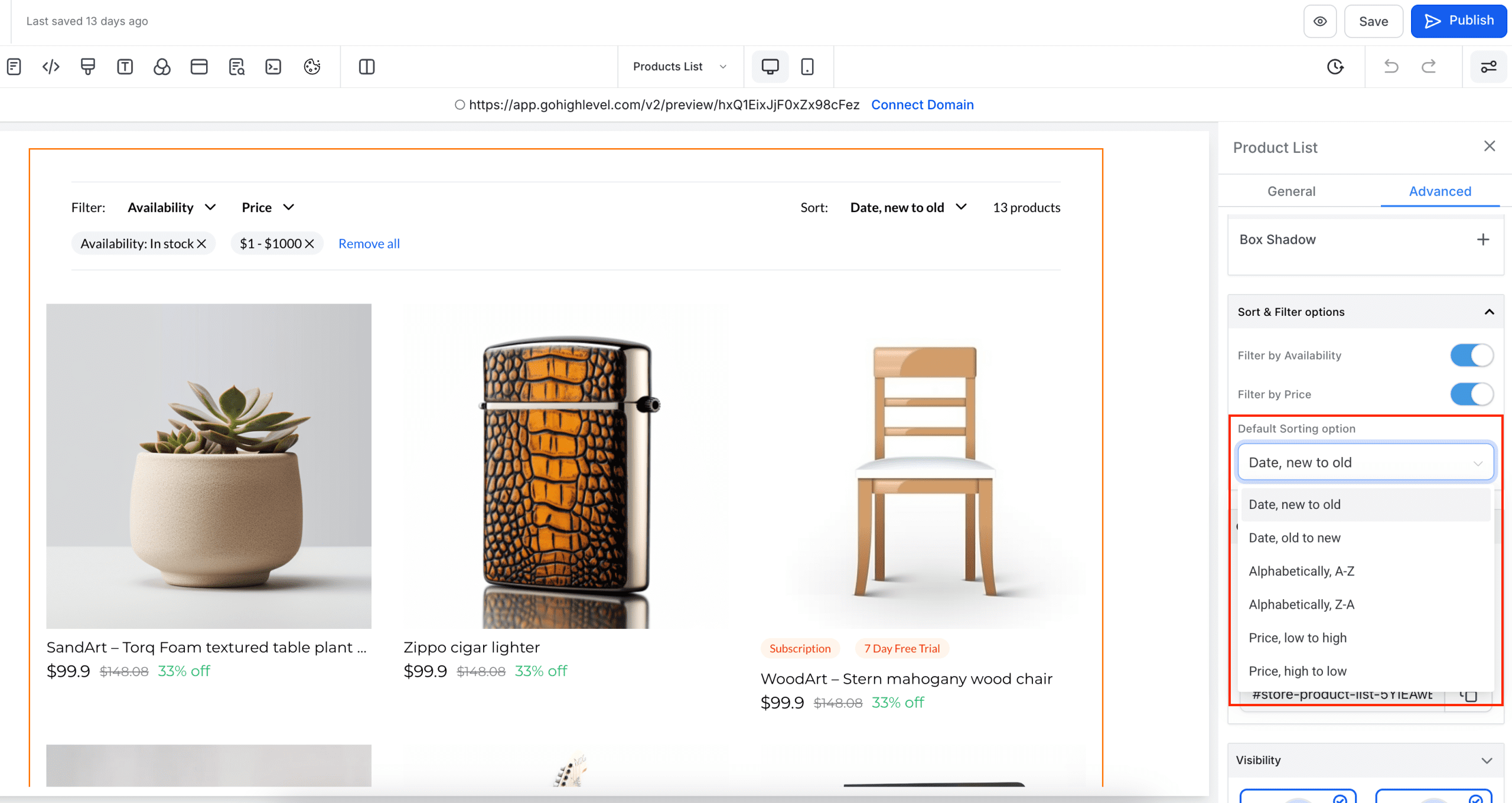 Screenshot Example